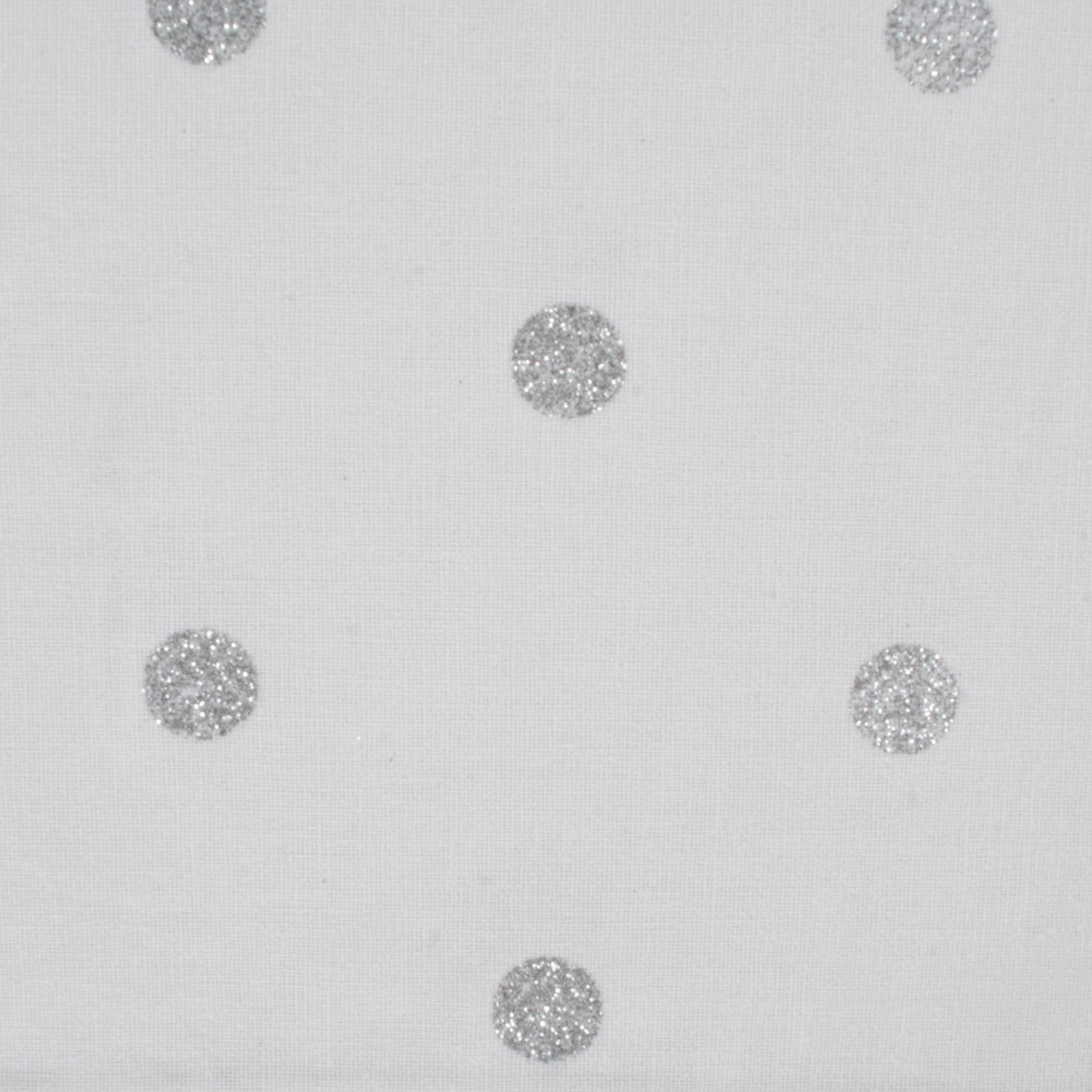 DII® Reversible Polka Dot Placemat(Set of 4) Metallic Silver/White