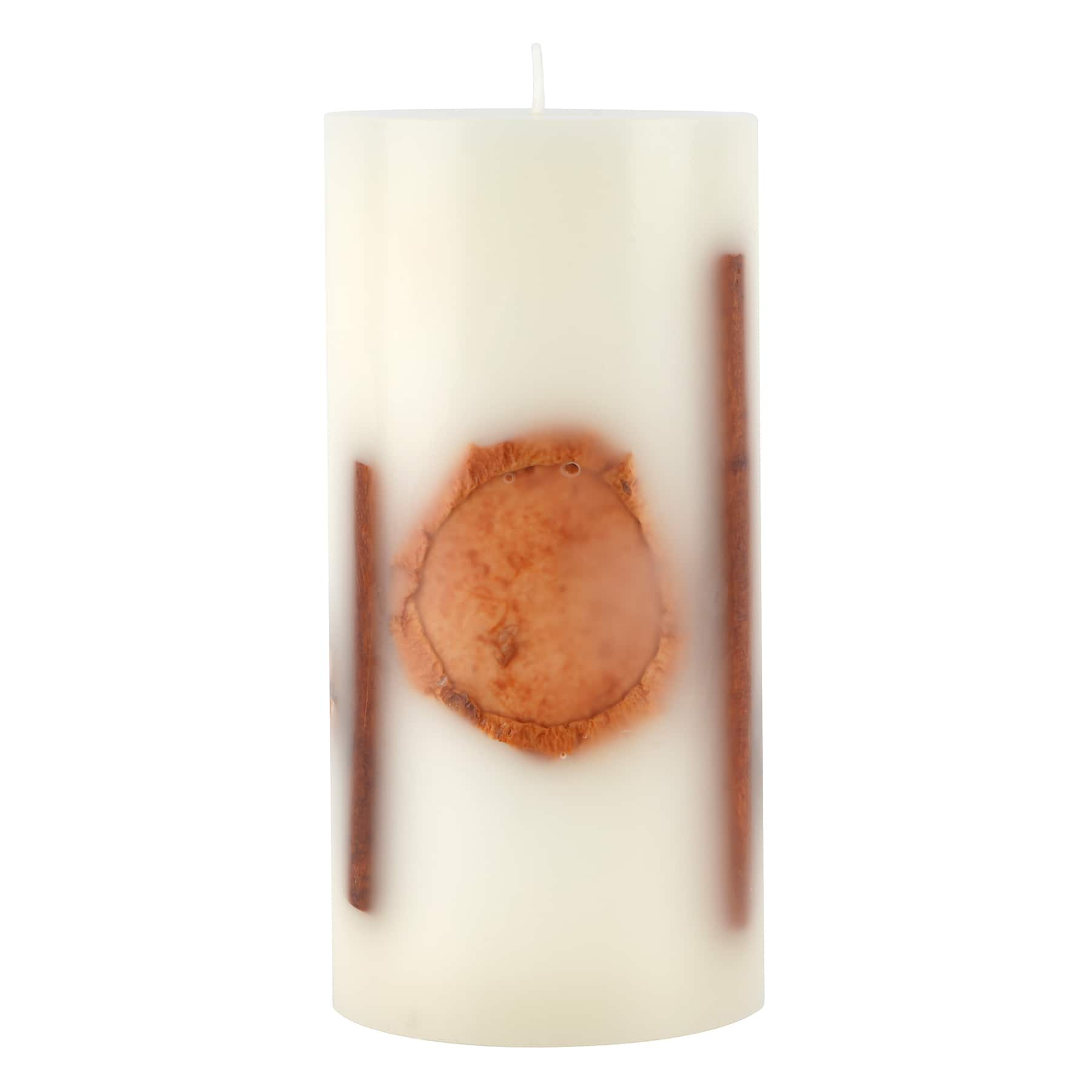 3&#x22; x 6&#x22; Apple Cinnamon Crisp Scented Botanical Pillar Candle by Ashland&#xAE;