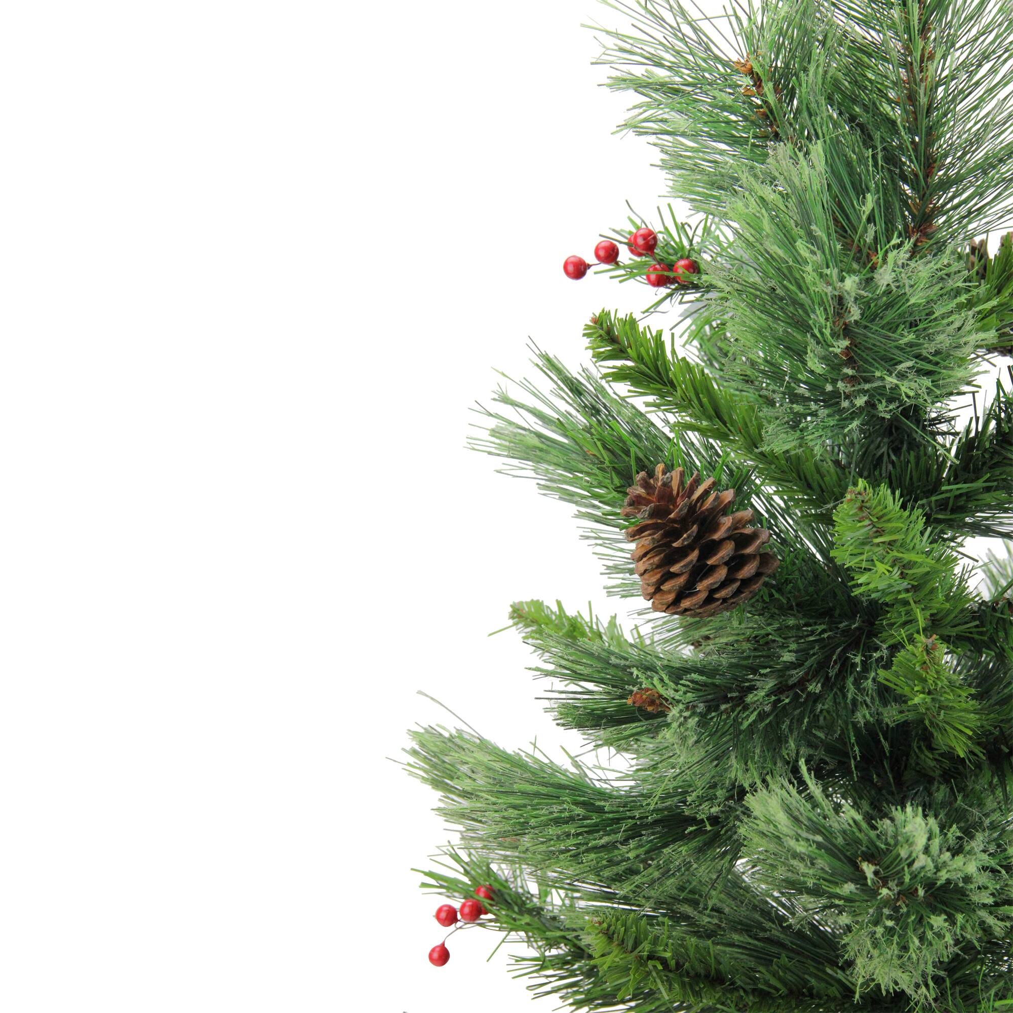 24" Unlit Mixed Cashmere Berry Pine Medium Artificial Christmas Tree