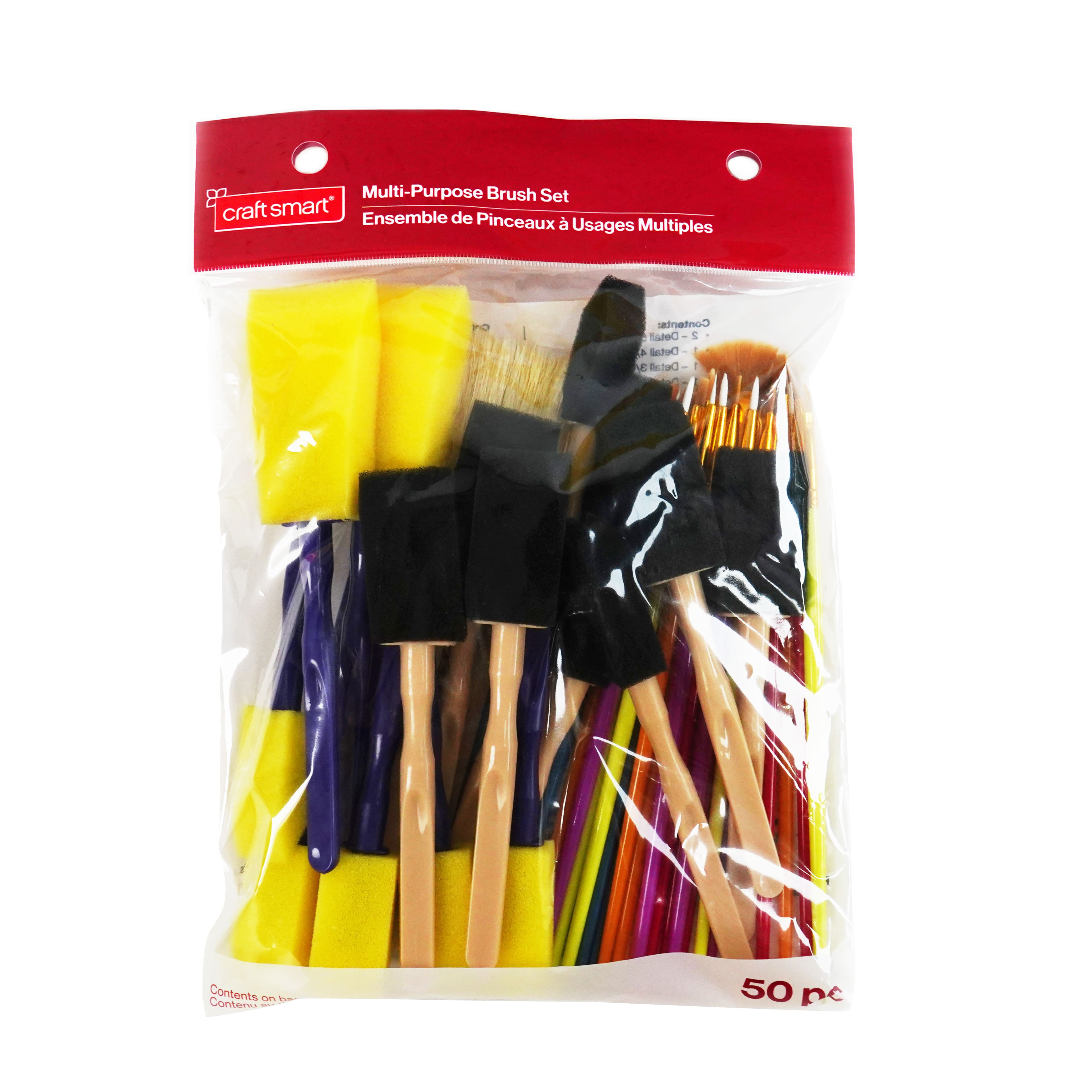 Multi-Purpose 50 Piece Brush Set by Craft Smart&#xAE;