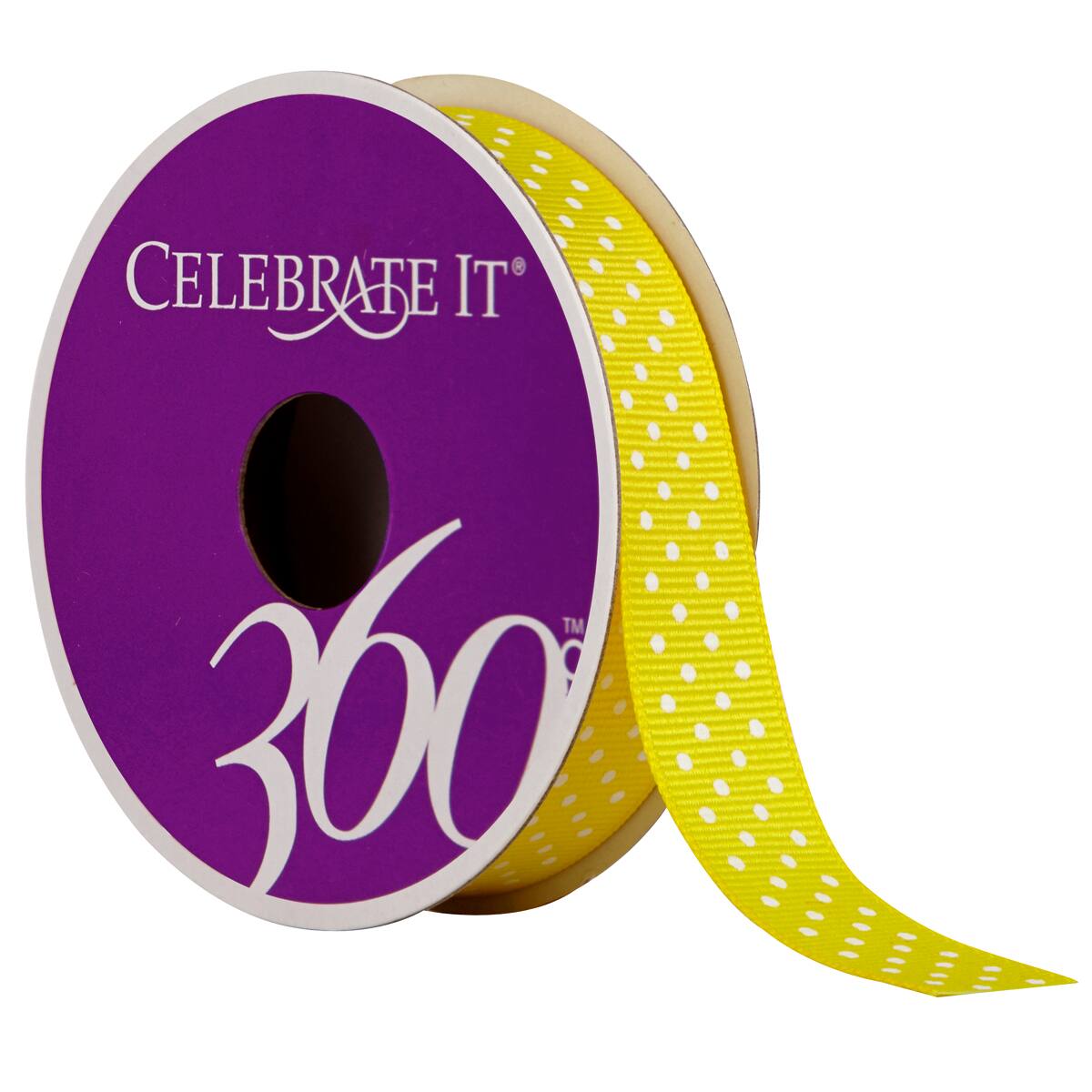 12 Pack: 5/8" Grosgrain Small Polka Dots Ribbon by Celebrate It® 360°™