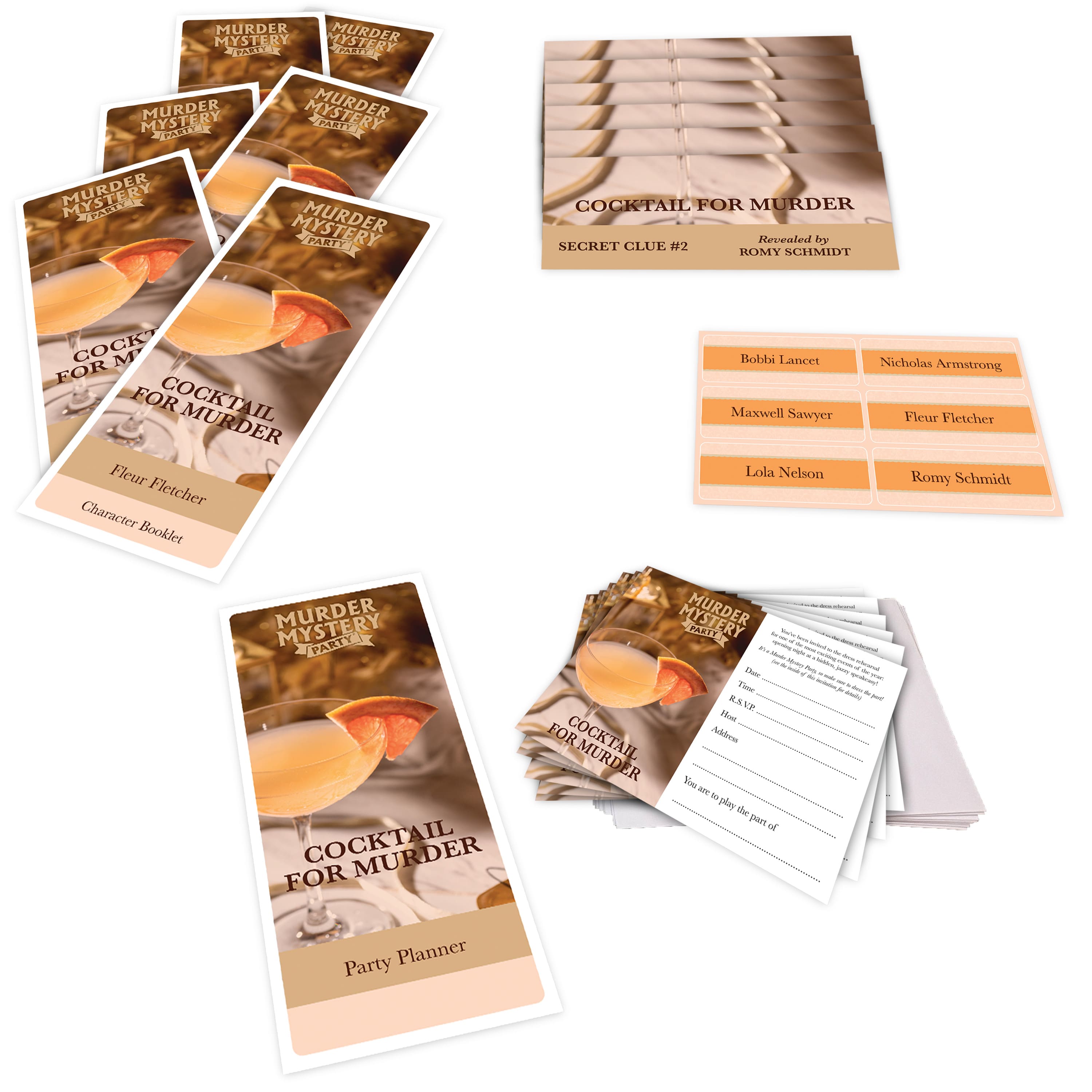 Murder Mystery Party® Cocktail for Murder Game