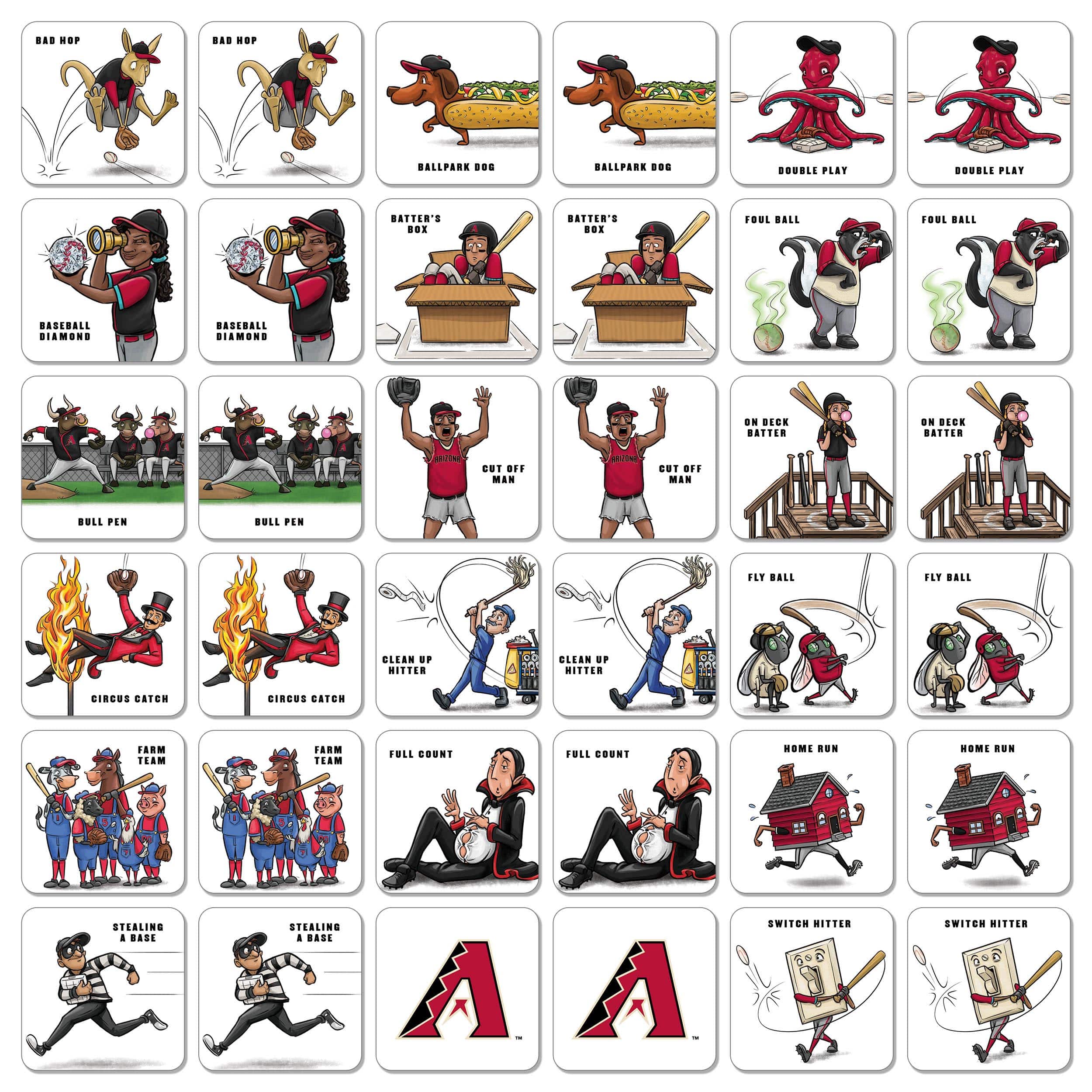 Major League Baseball Licensed Memory Match Game