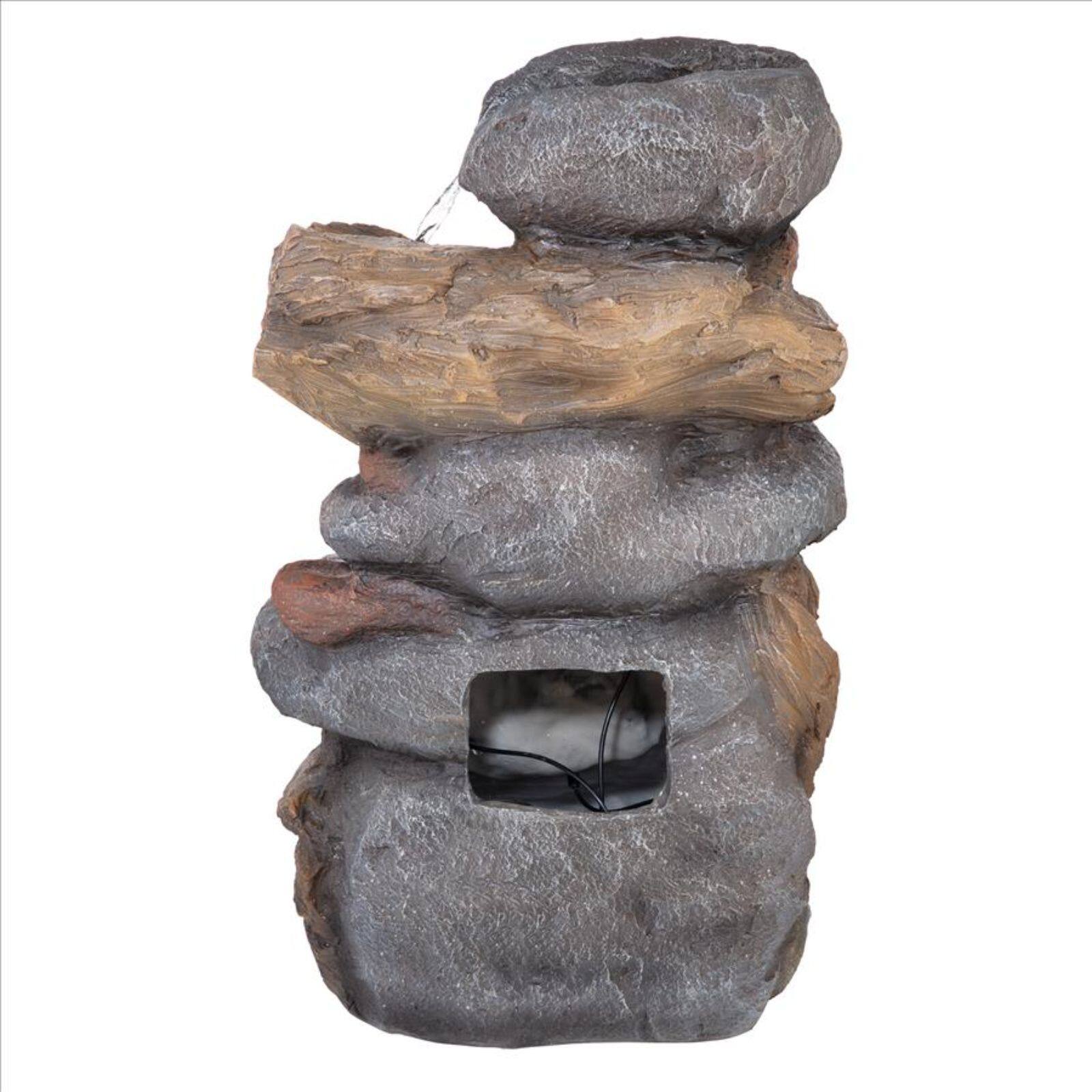 Design Toscano Avalanche Creek Cascading Waterfall Garden Fountain