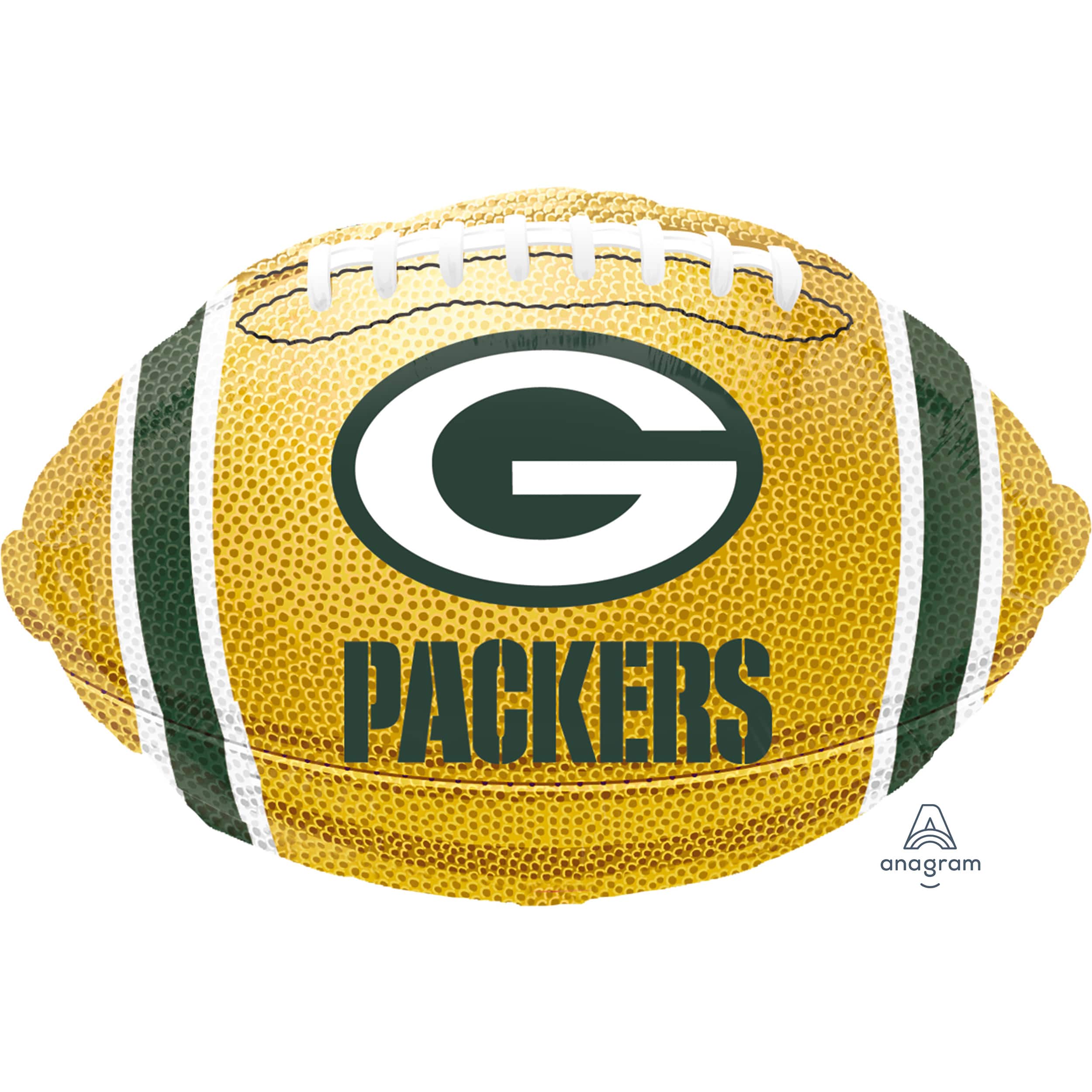 17&#x22; Green Bay Packers Football Foil Balloon