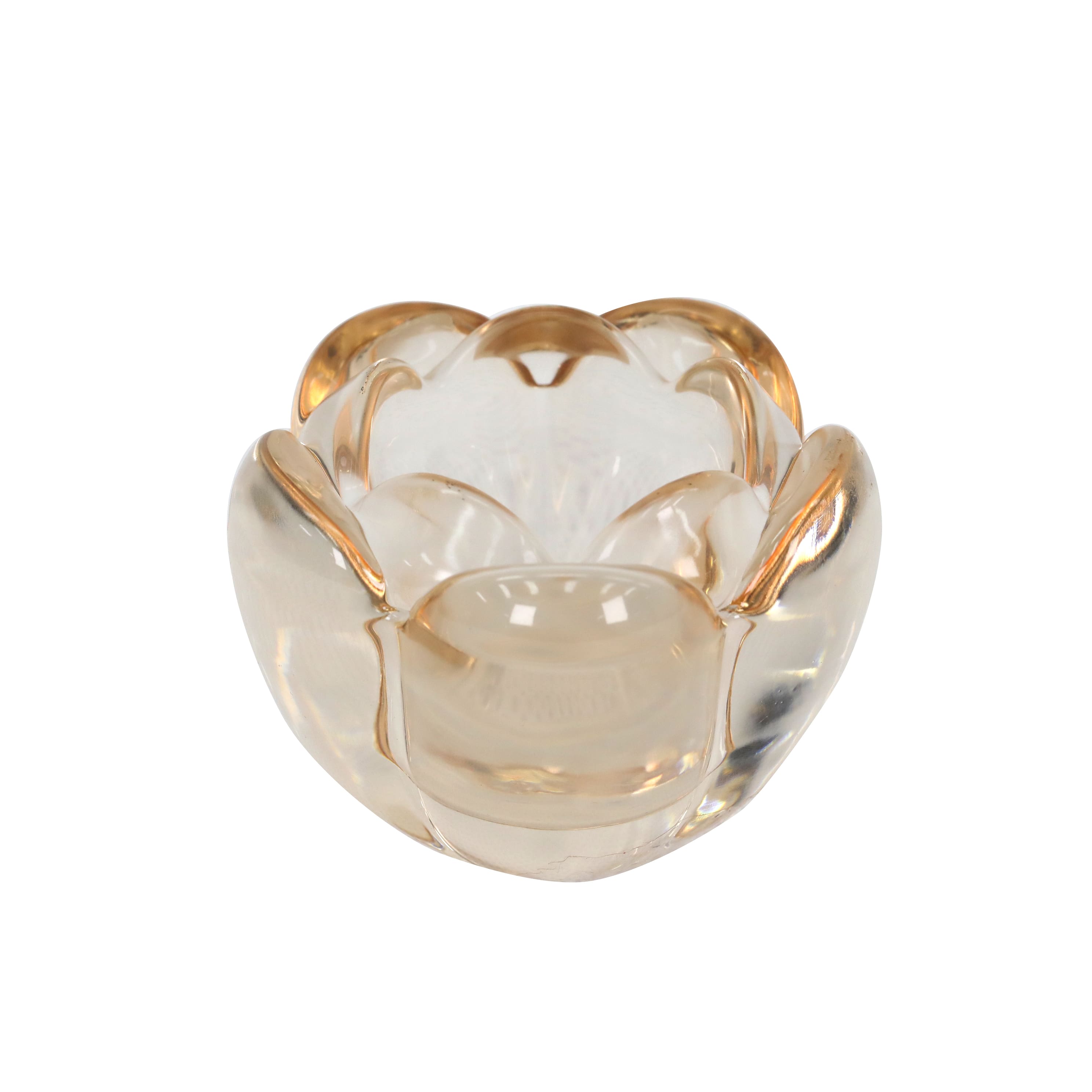 2.5&#x22; Floral Glass Tealight Holder by Ashland&#xAE;