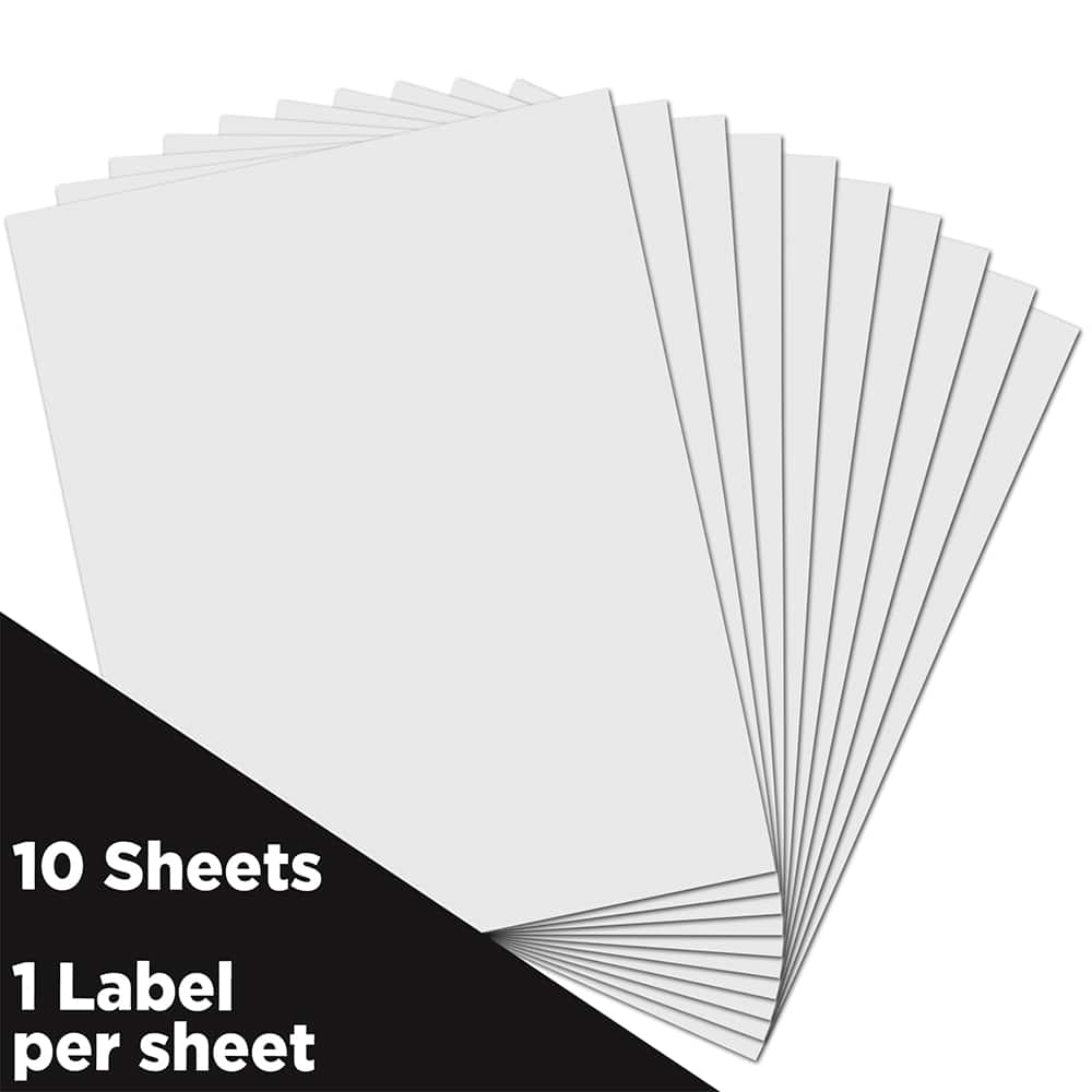 JAM Paper Shipping Labels, 8.5&#x22; x 11&#x22;