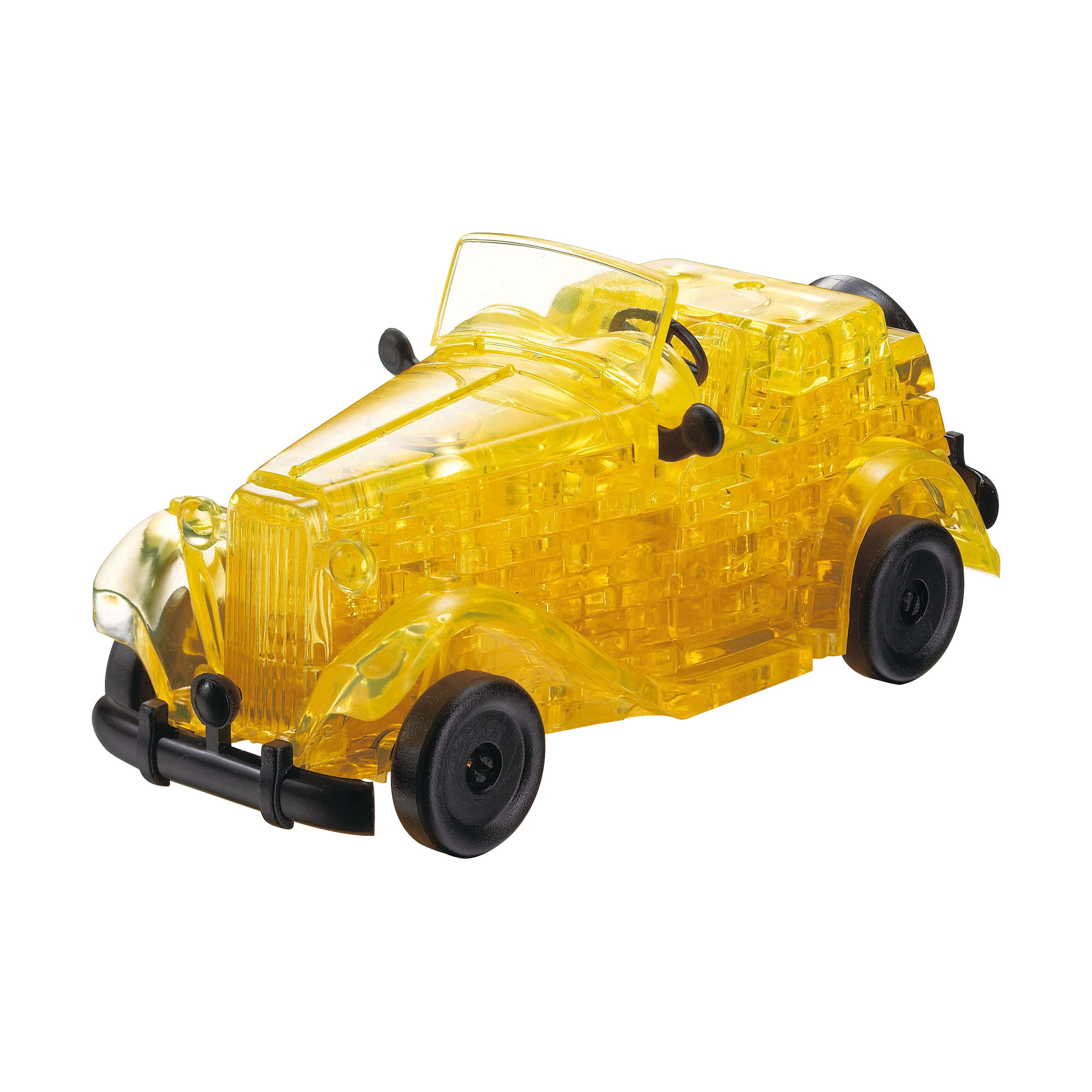 Original 3D Crystal Puzzle™ Yellow Classic Car 53 Piece Puzzle