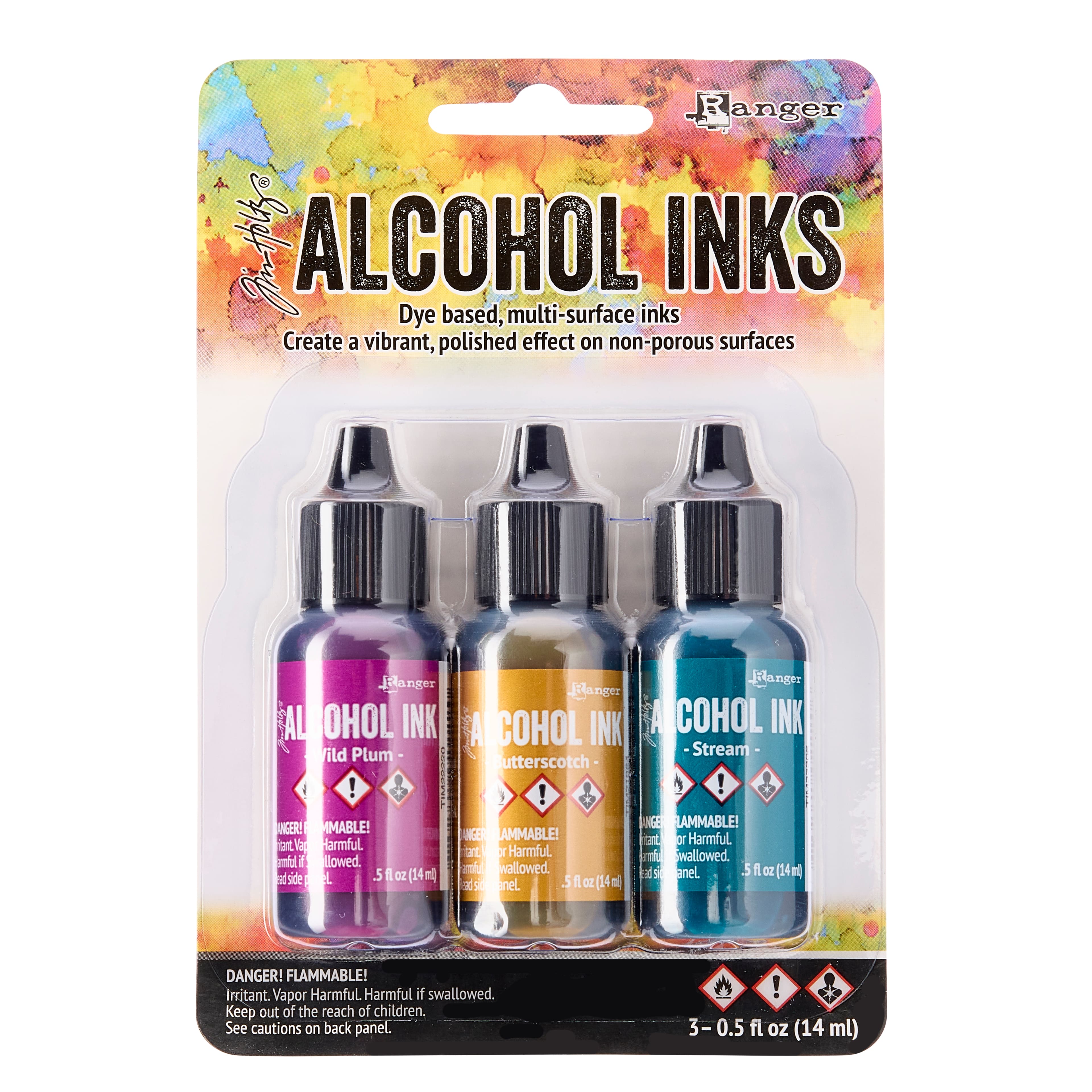 6 Packs: 3 ct. (18 total) Tim Holtz&#xAE; Alcohol Ink Set, Nature Walk