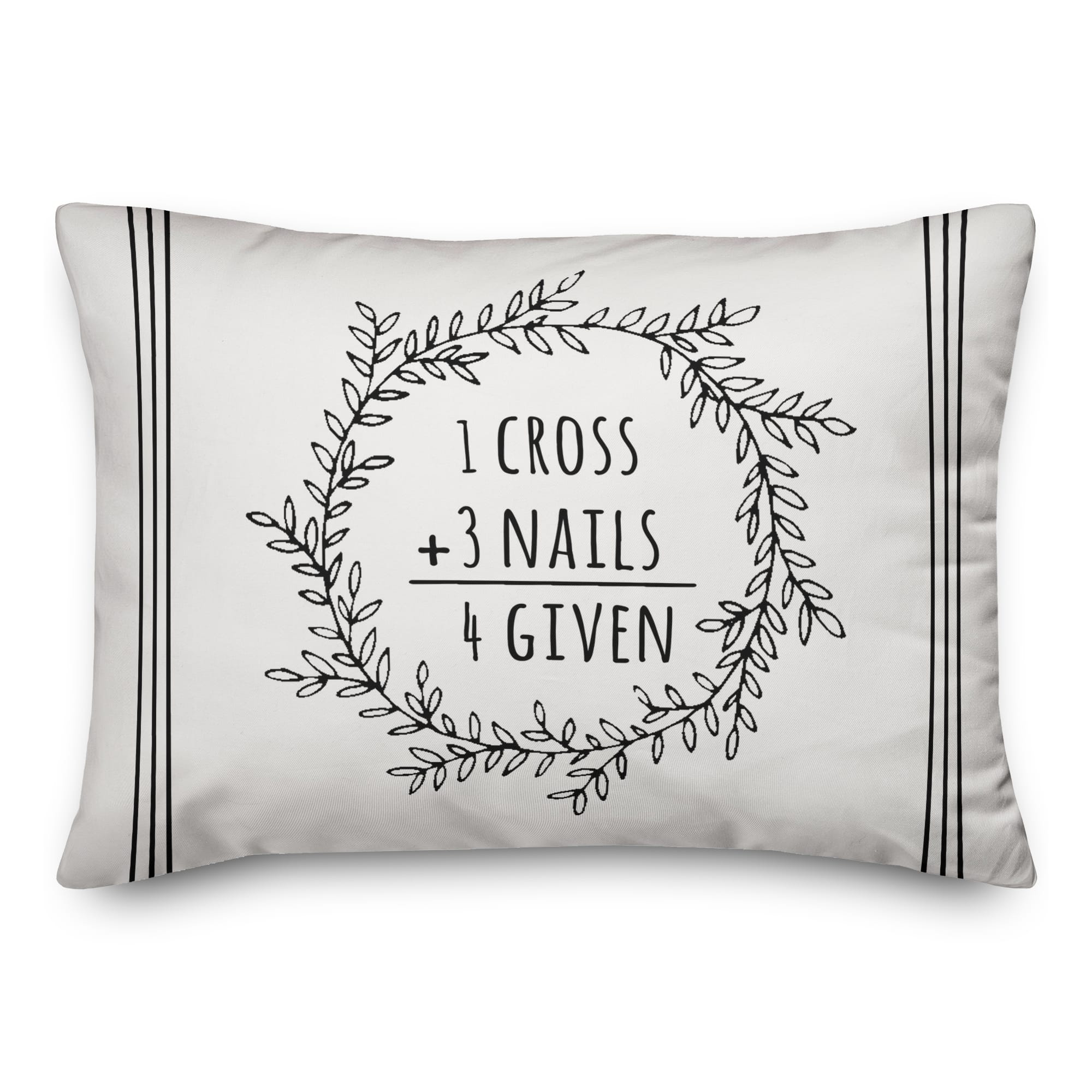 Easter Math Wreath Pillow 4 14" x 20" Throw Pillow