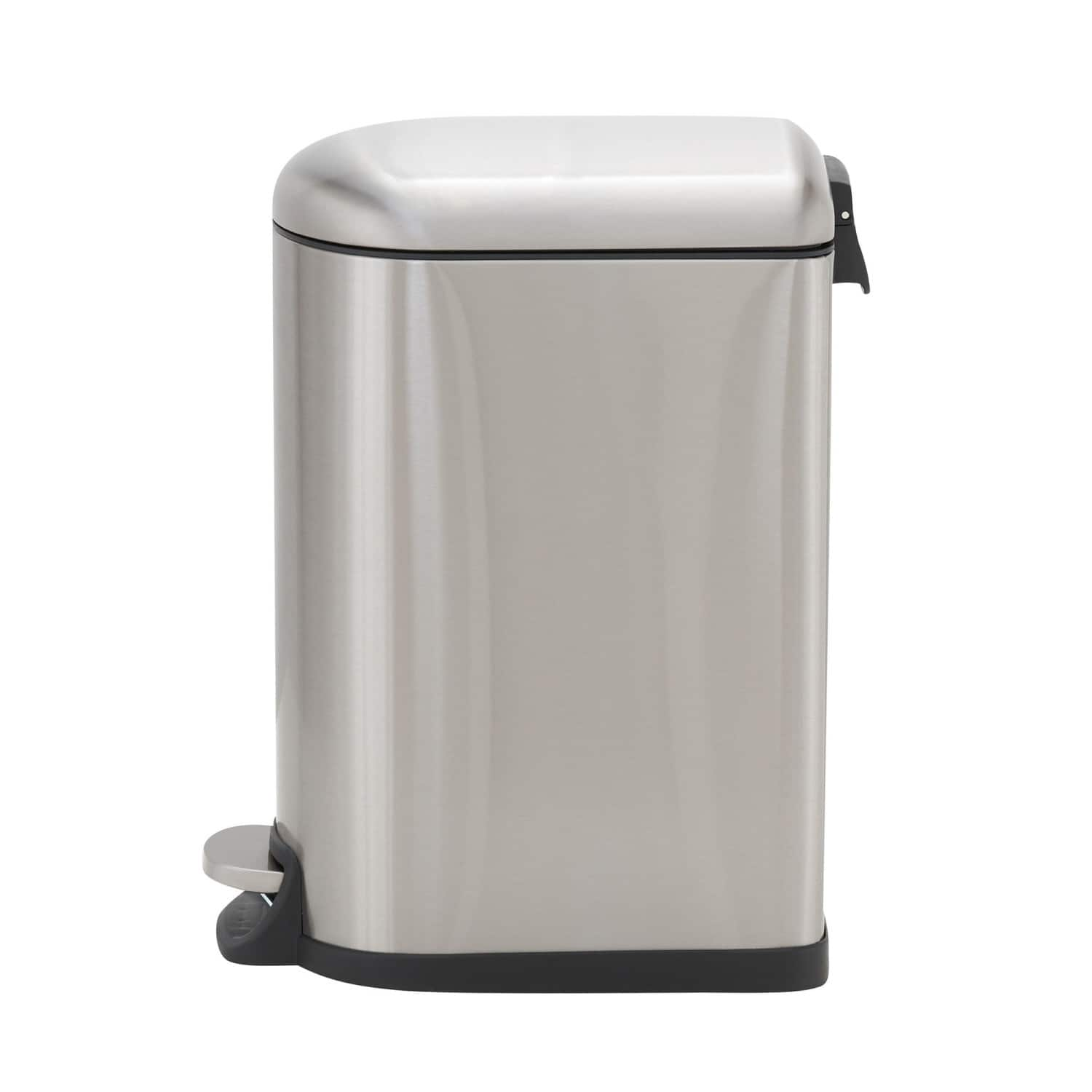 Household Essentials 2.6 gal. Slim Stainless Steel Trash Can