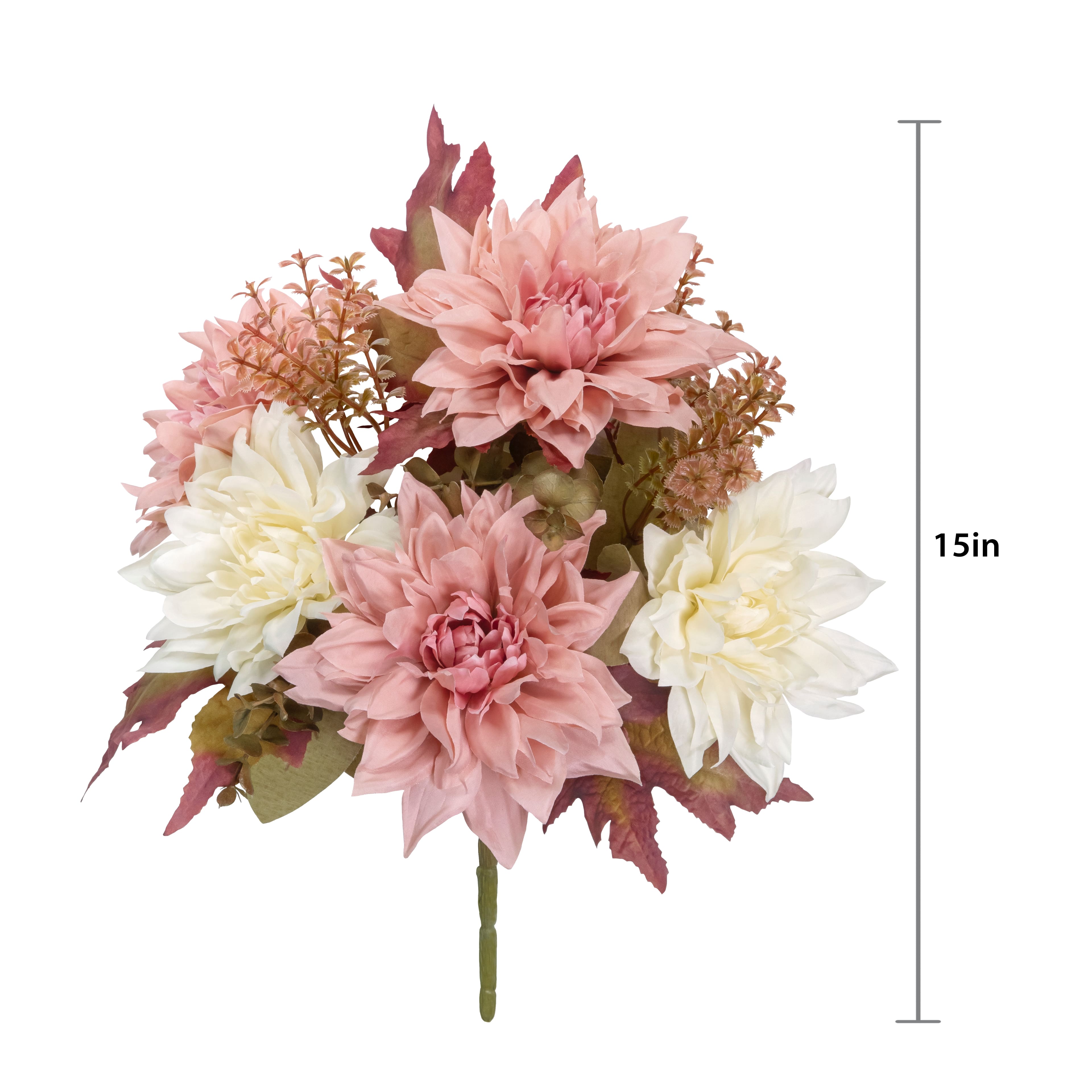 15&#x22; Blush &#x26; Cream Mixed Dahlia Bush by Ashland&#xAE;