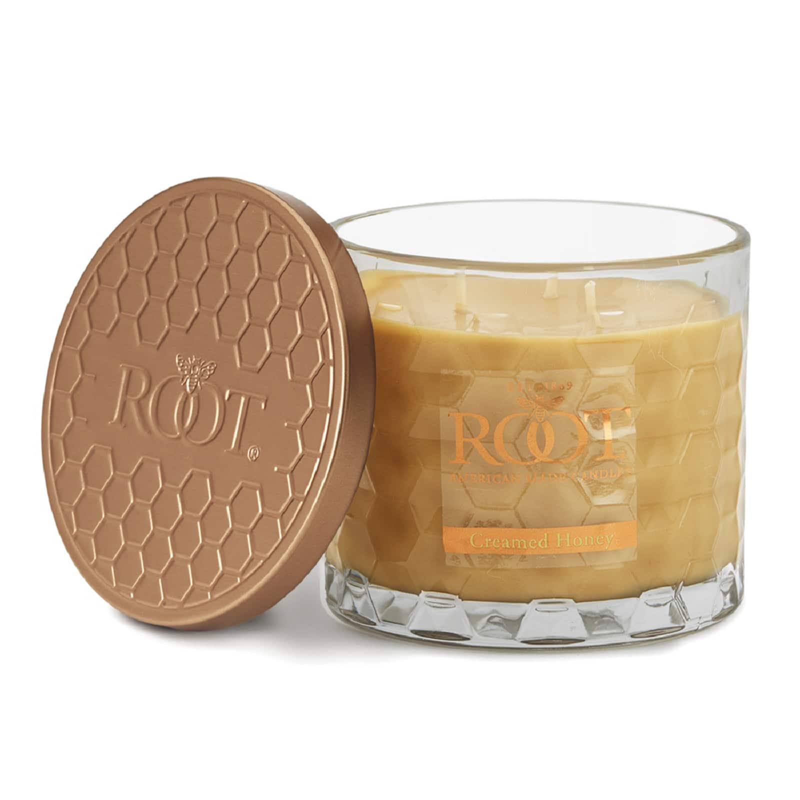 Root Candles Signature 3-Wick Honeycomb Beeswax Blend Jar Candle
