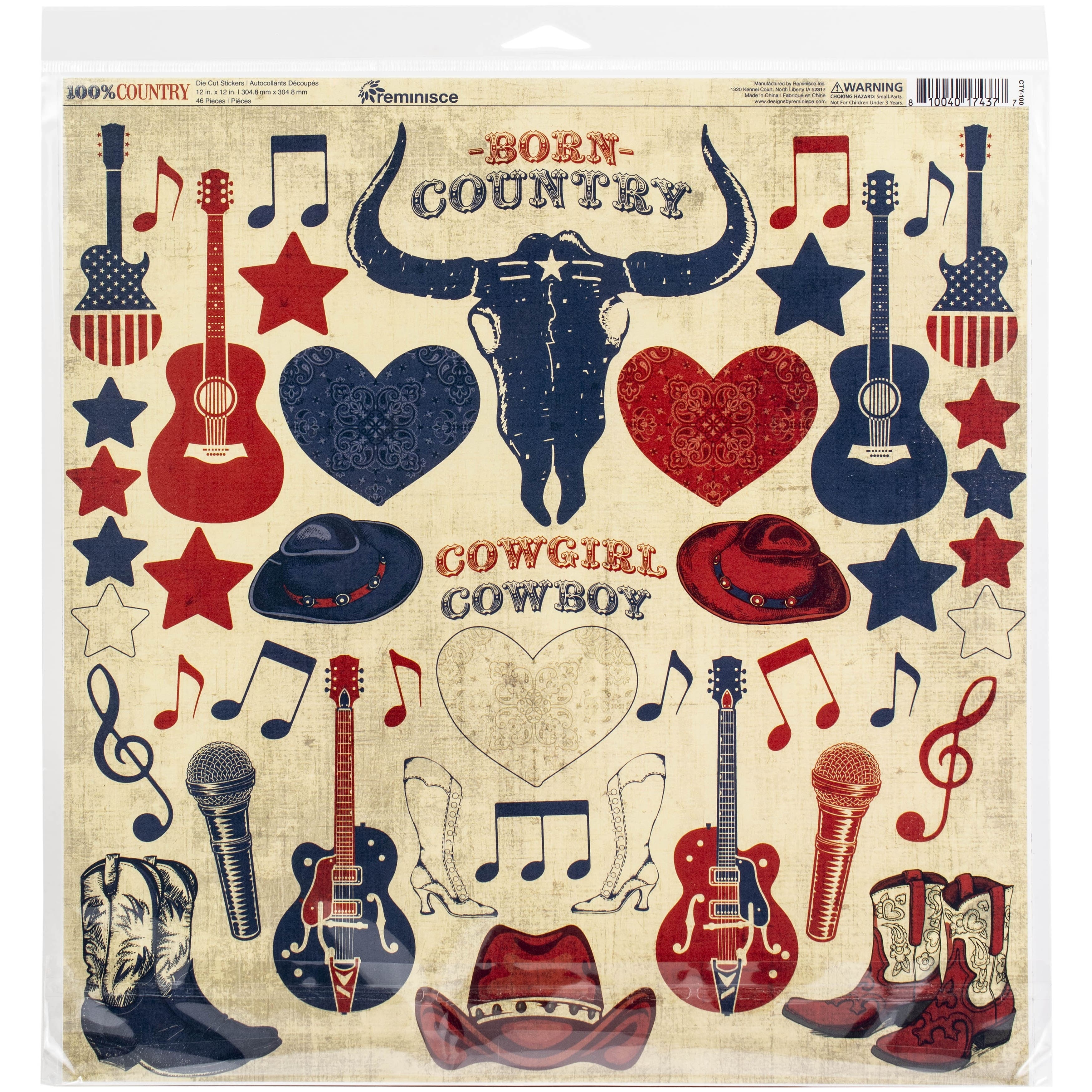 Reminisce 100% Country Collection Kit, 12&#x22; x 12&#x22;