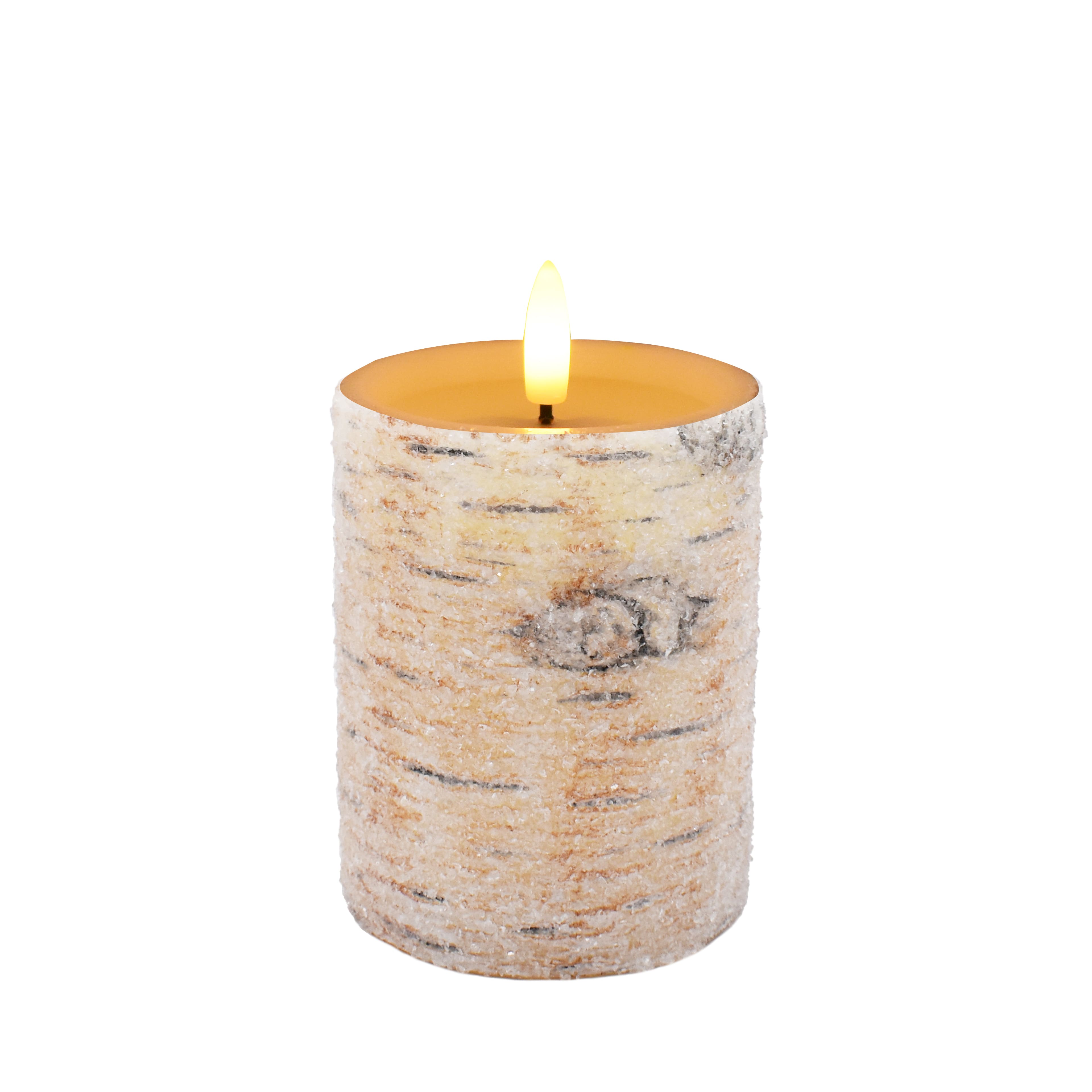 Birch LED Wax Pillar Candle by Ashland&#xAE;