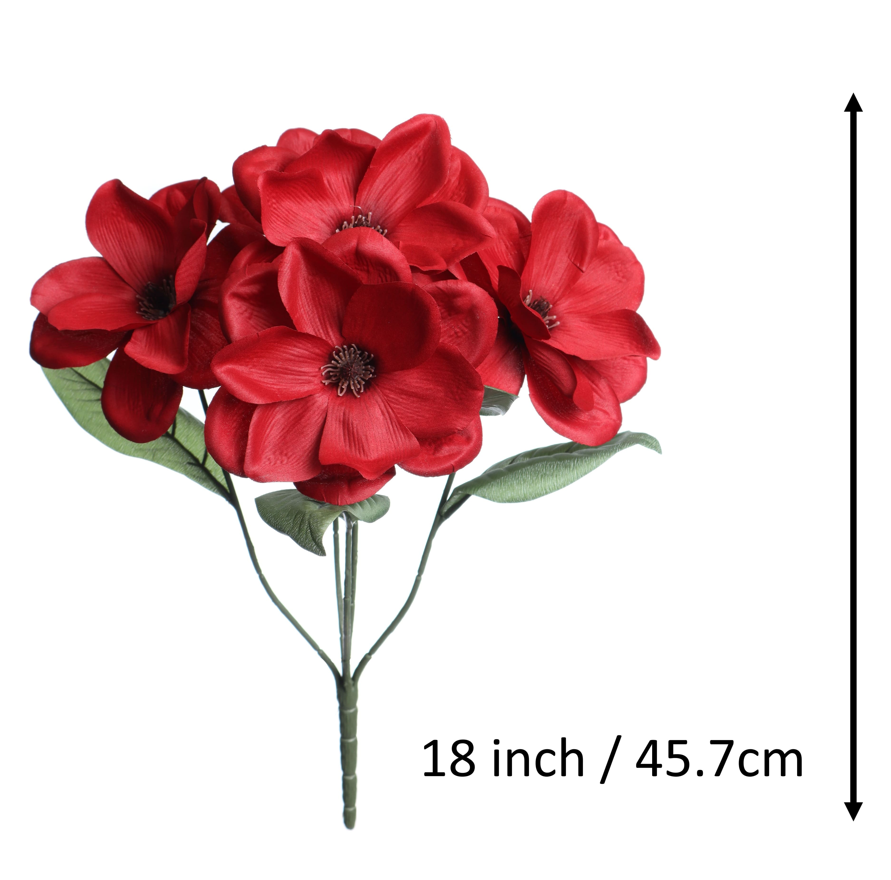 12&#x22; Burgundy Magnolia Water Resistant Bush by Ashland&#xAE;