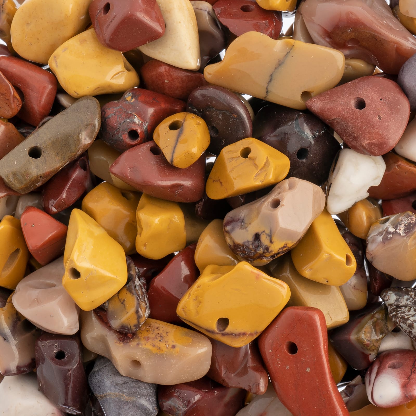 John Bead Earth's Jewels Natural Stone Bead Assortment, 100g