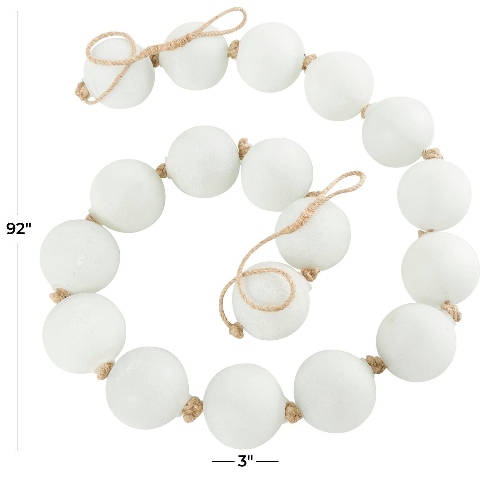 8ft. Extra Long Handmade Glass Beaded Garland with Tassels