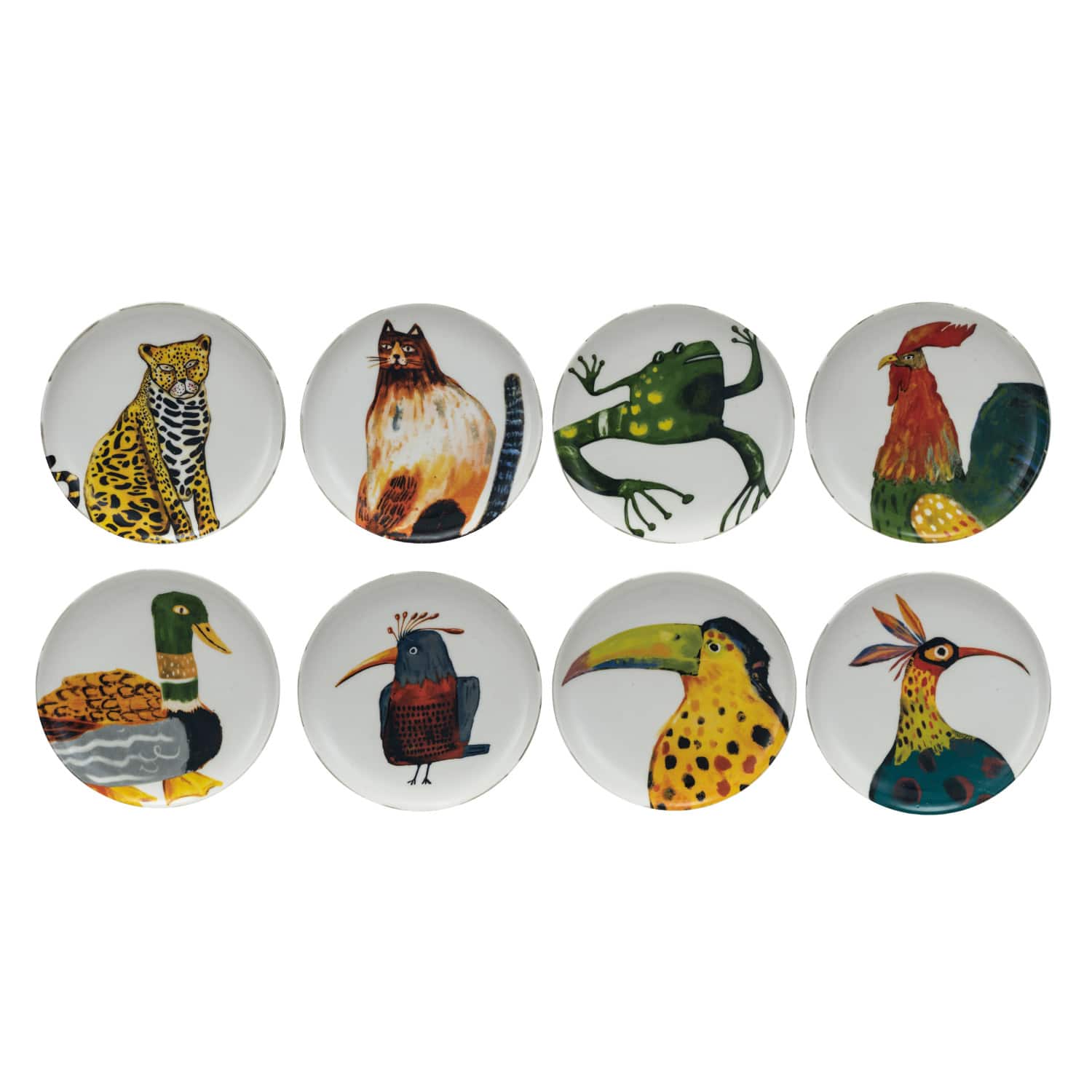 Hello Honey® 6" Animal Design Stoneware Plate, 8ct. D774083S