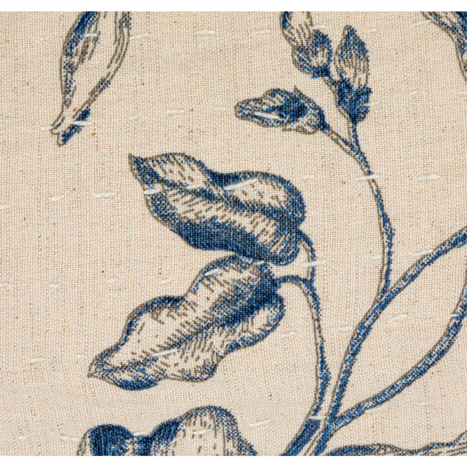 Hello Honey® 36" Blue & White Lumbar Accent Pillow