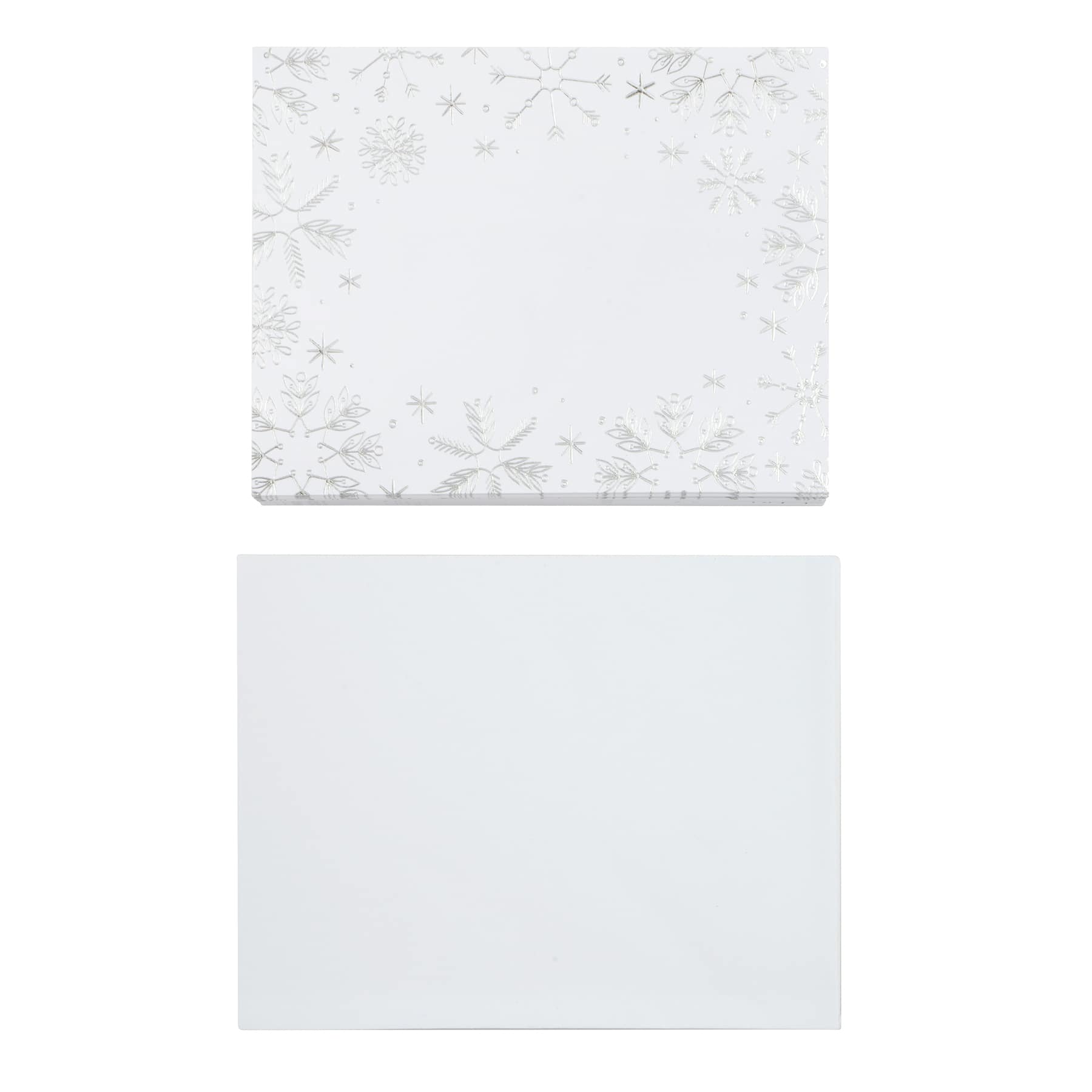 4.25&#x22; x 5.5&#x22; Snowflake Cards &#x26; Envelopes, 24ct. by Recollections&#x2122;