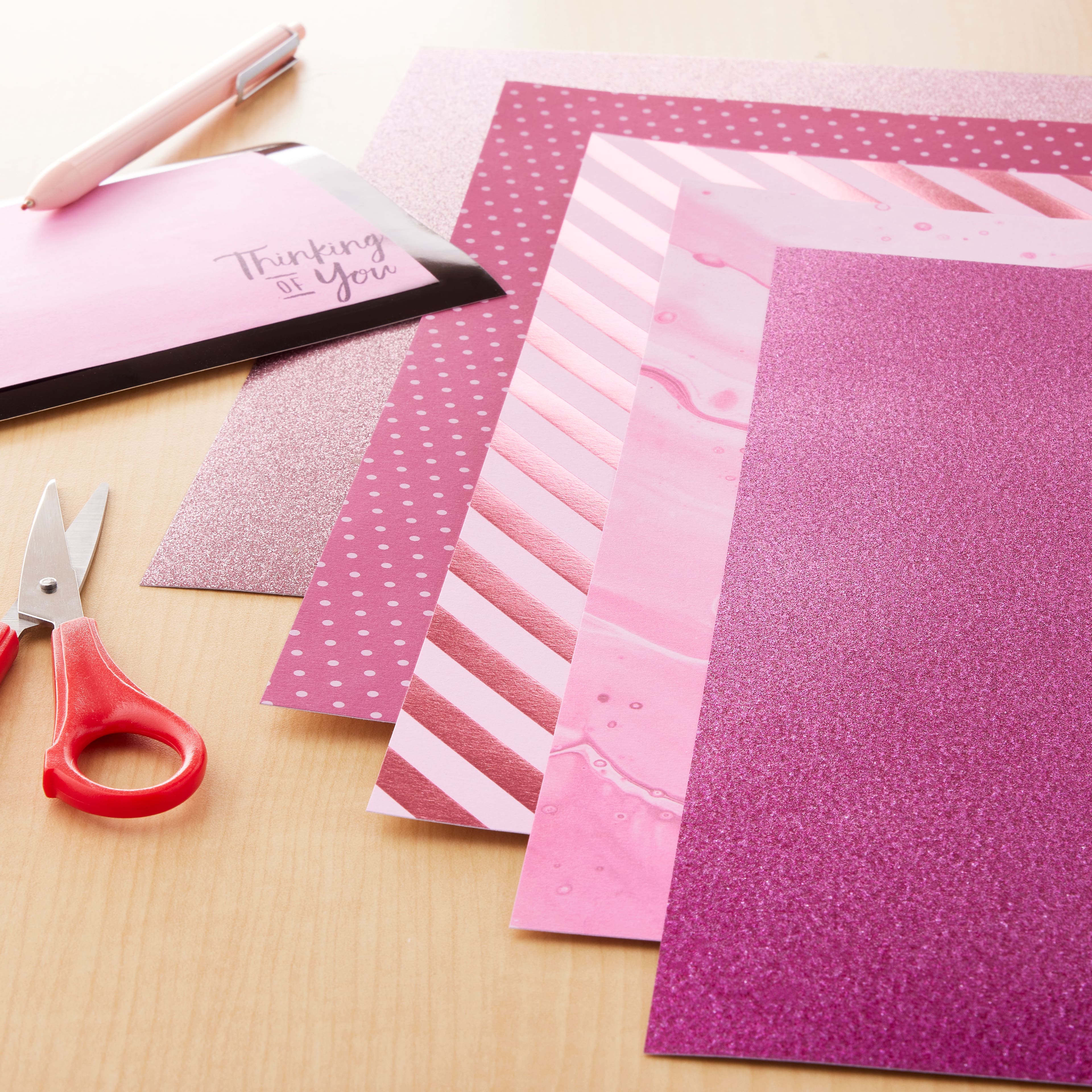 6 Pack: Specialty Pinks Paper Pad by Recollections&#x2122;, 12&#x22; x 12&#x22;