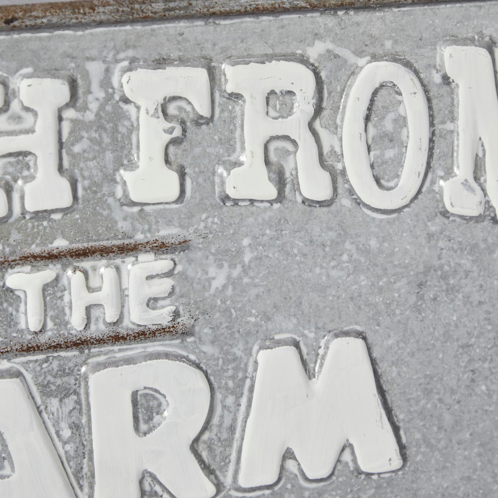 Gray Metal Farmhouse Sign Wall D&#xE9;cor Set