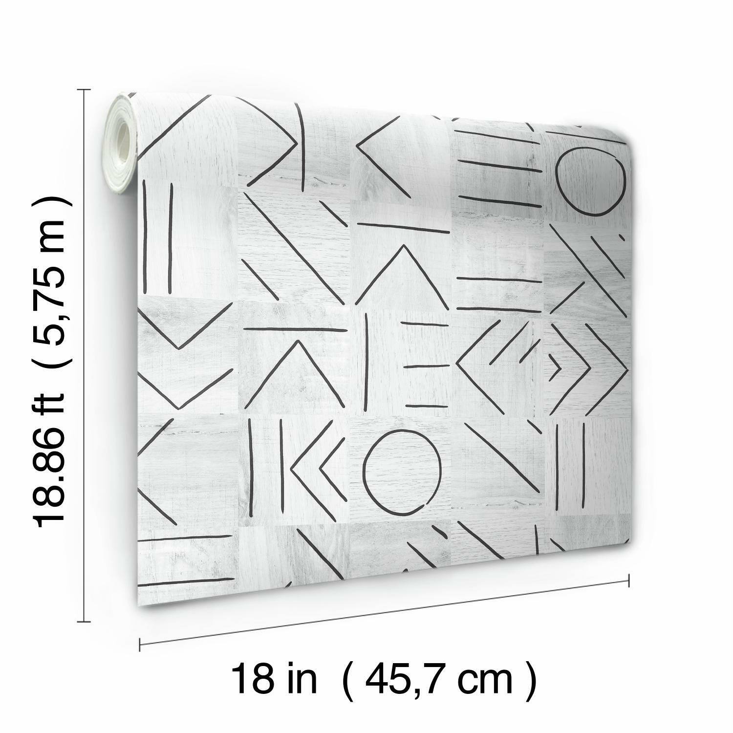 RoomMates Down The Line Peel & Stick Wallpaper