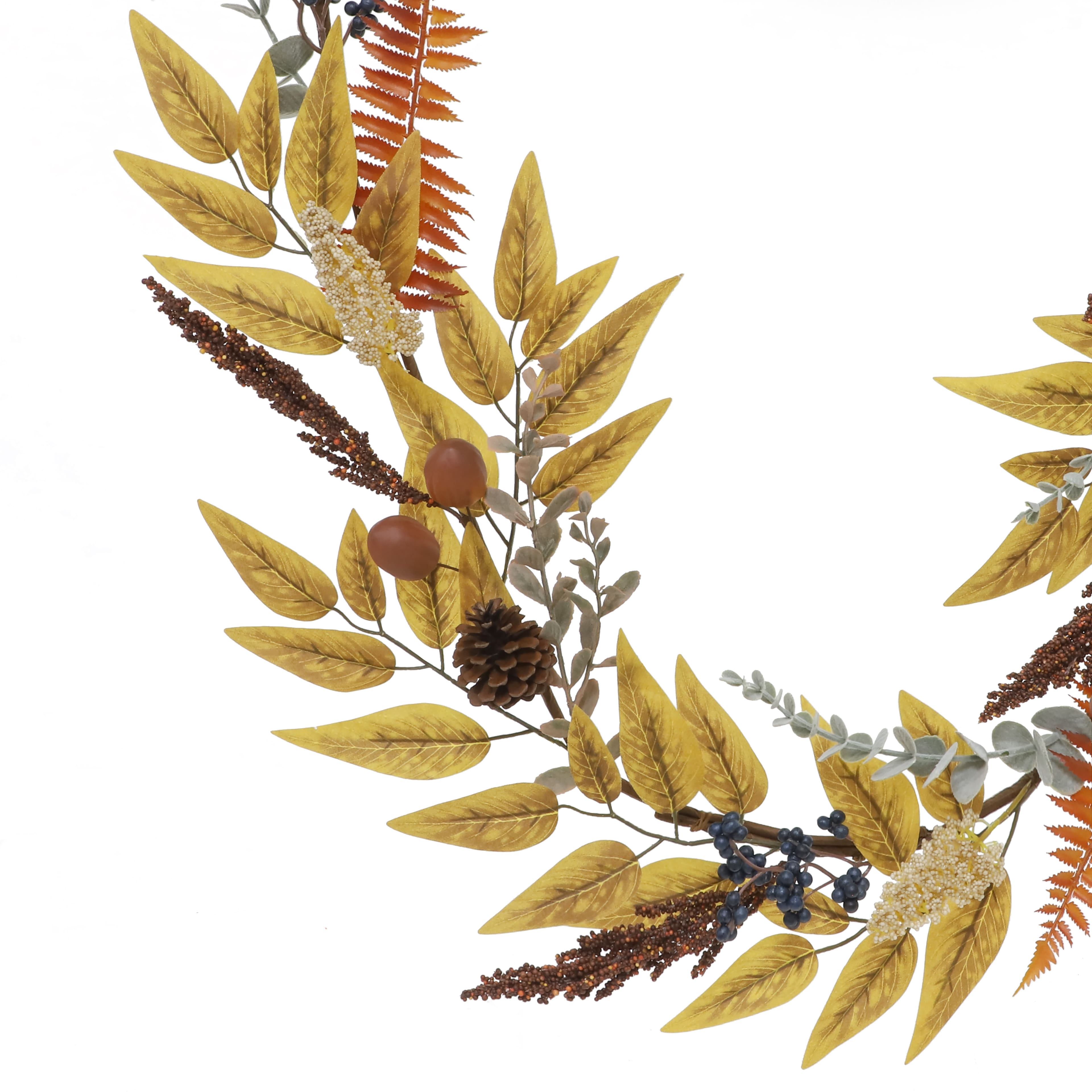 6ft. Yellow &#x26; Orange Eucalyptus &#x26; Fern Garland by Ashland&#xAE;