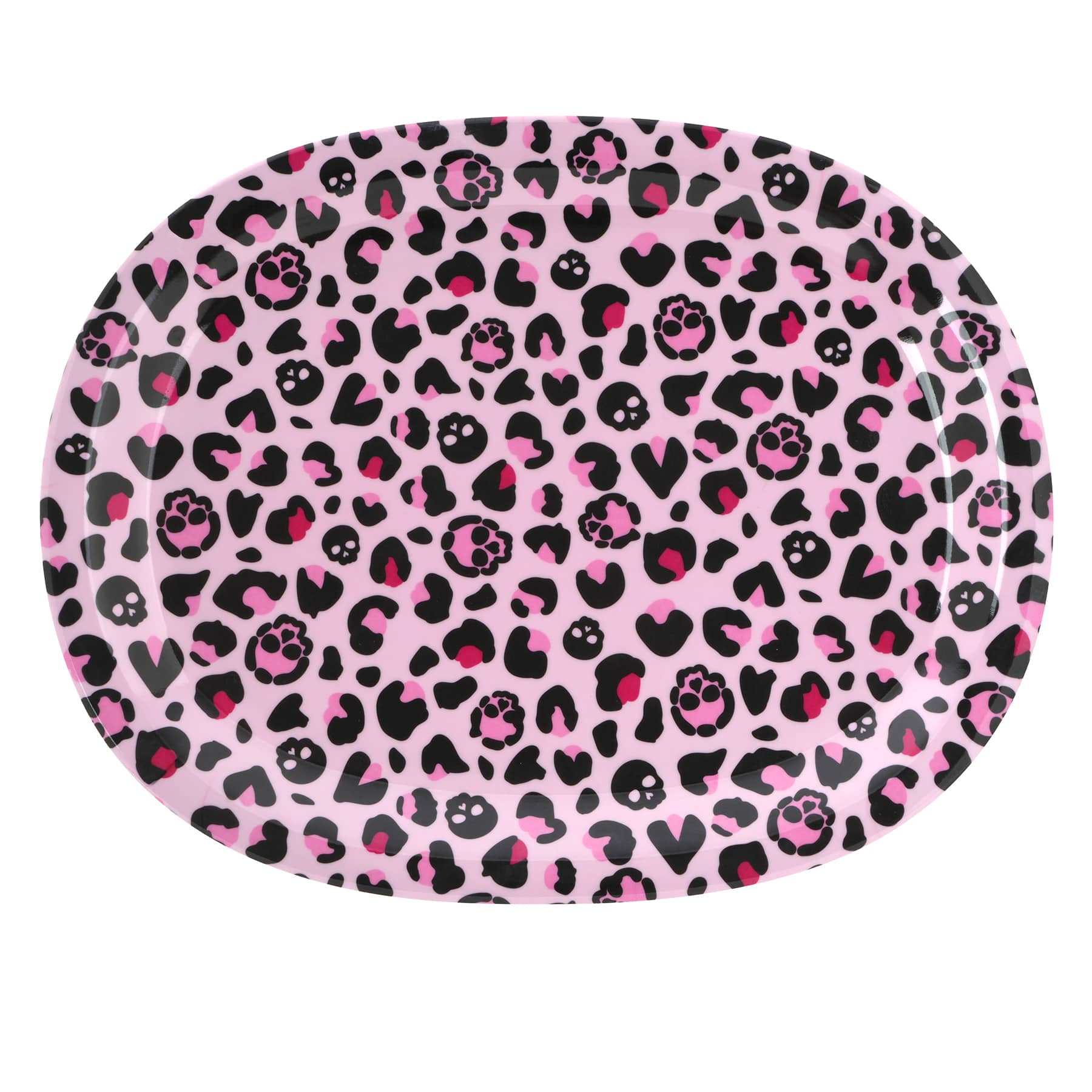 12" Skull Leopard Melamine Platter by Ashland®