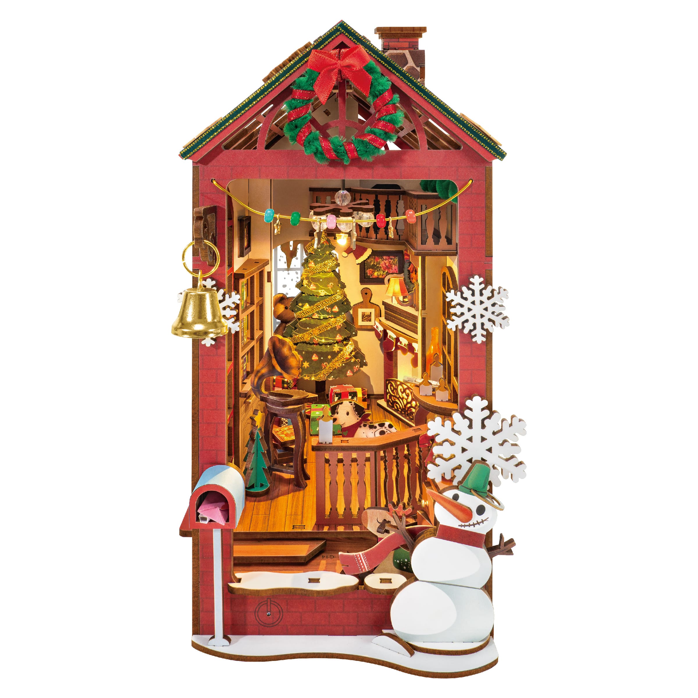 Rolife&#xAE; Christmas Indoor Scene DIY Book Nook &#x26; Wonderland Kit