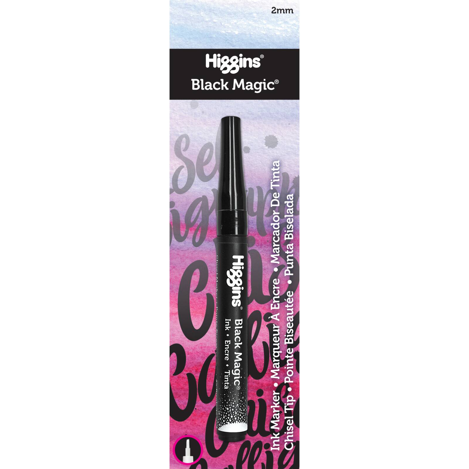 Higgins® Black Magic® Chisel Tip Ink Pump Marker, 2mm