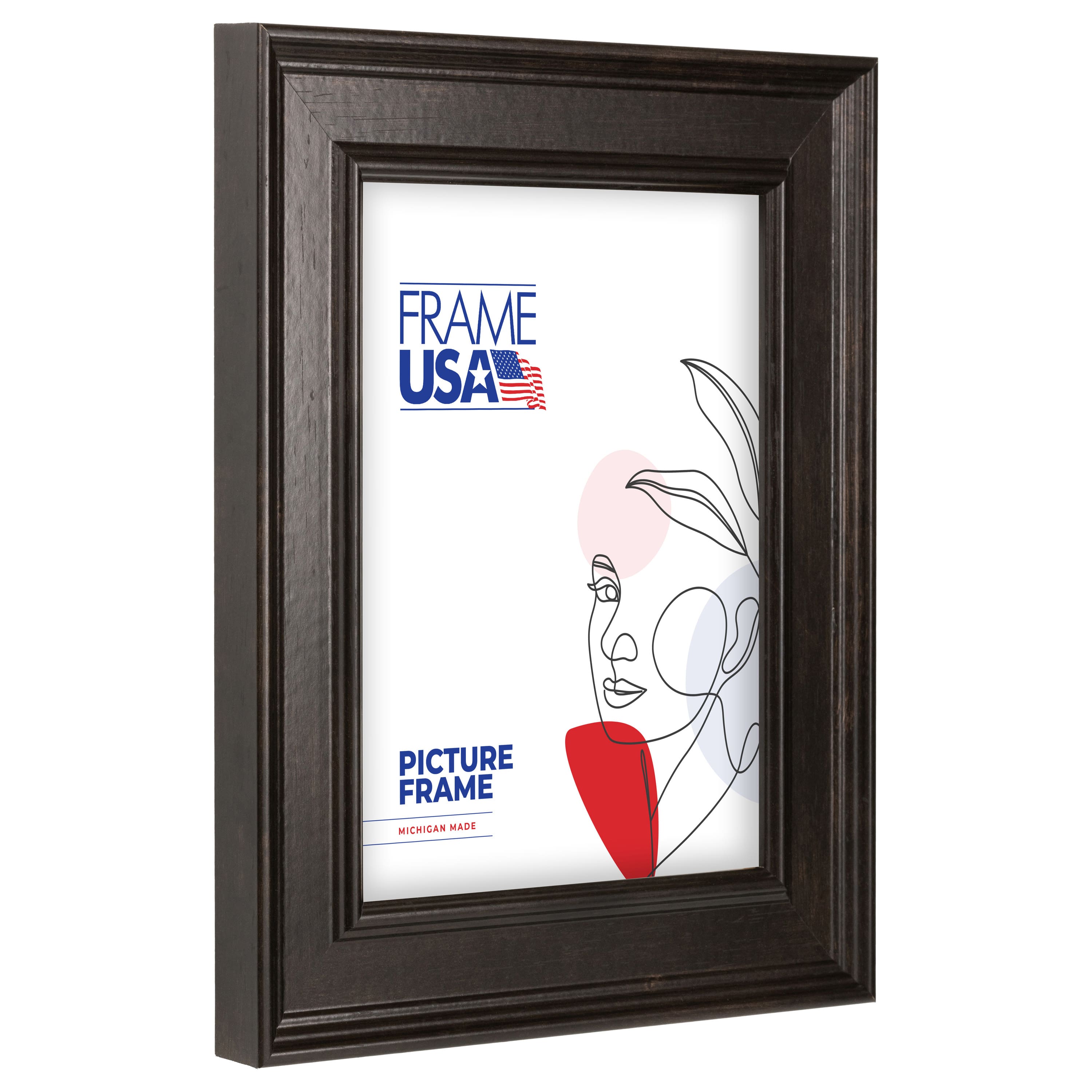 Frame USA Café Beveled Espresso Single Image Picture Frame