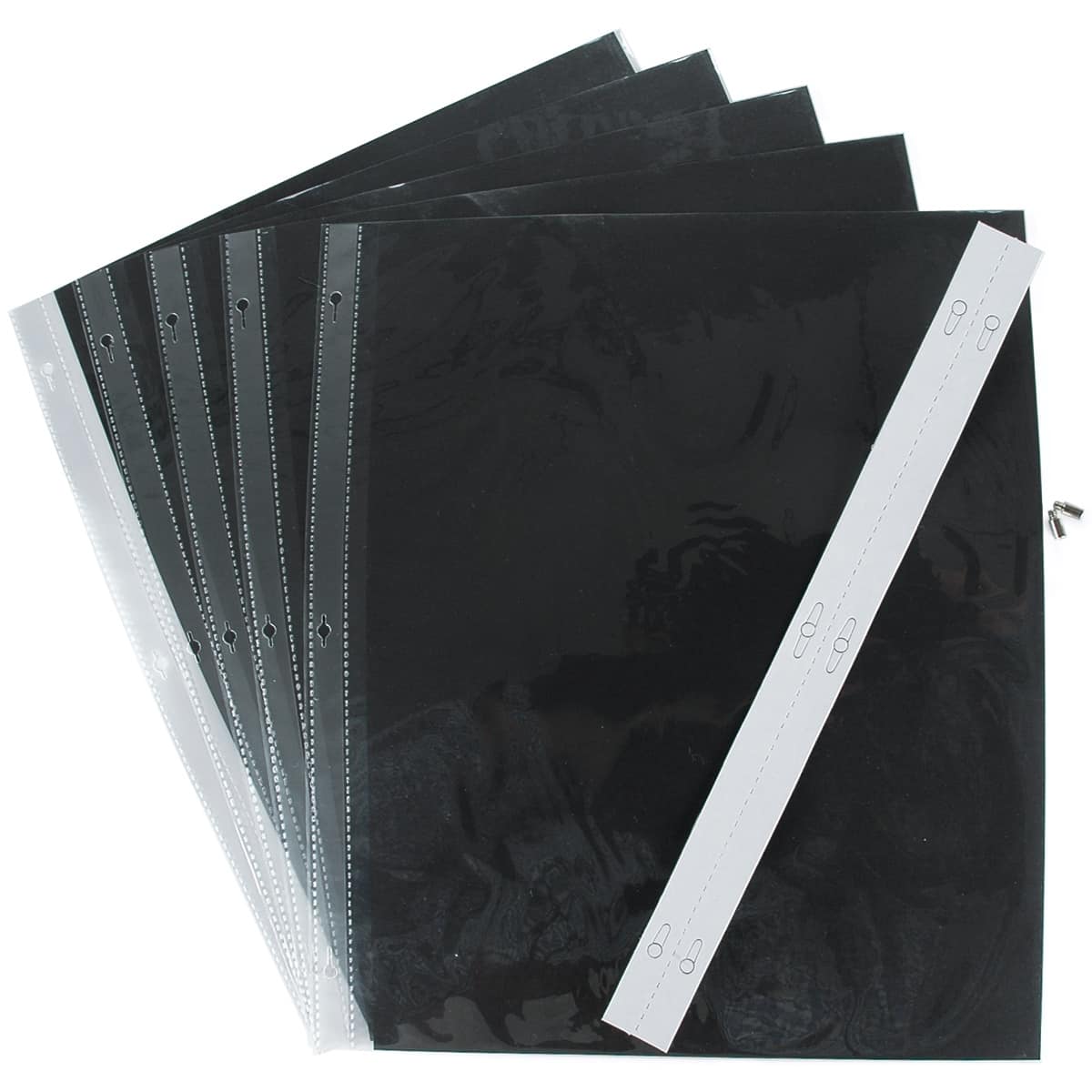 Pioneer&#xAE; 12&#x22; x 15&#x22; Universal Top-Loading Page Protectors with Black Inserts
