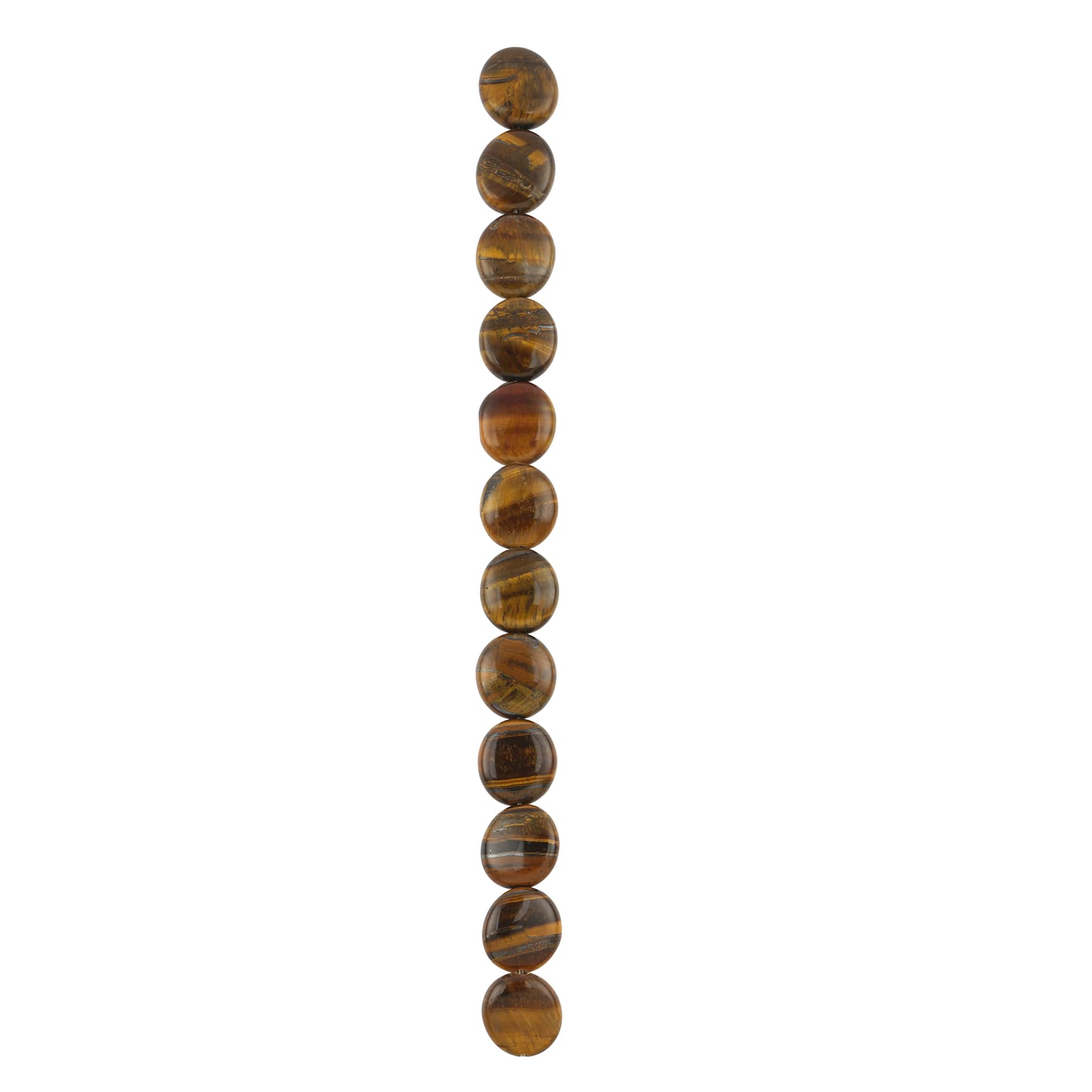 12 Pack: Tiger's Eye Oval Beads, 16mm by Bead Landing™