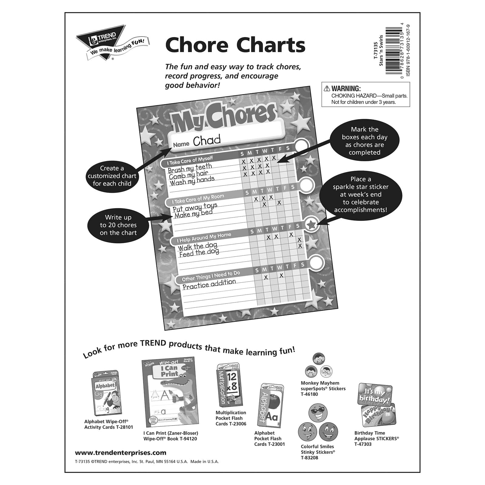Container Store Chore Chart