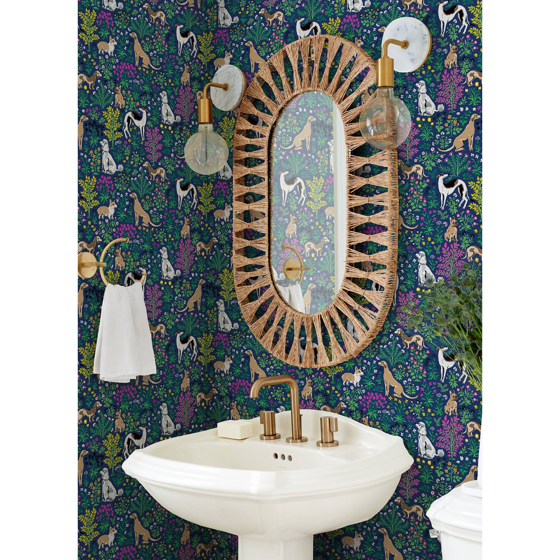 PrintFresh Must Love Dogs Peel &#x26; Stick Wallpaper