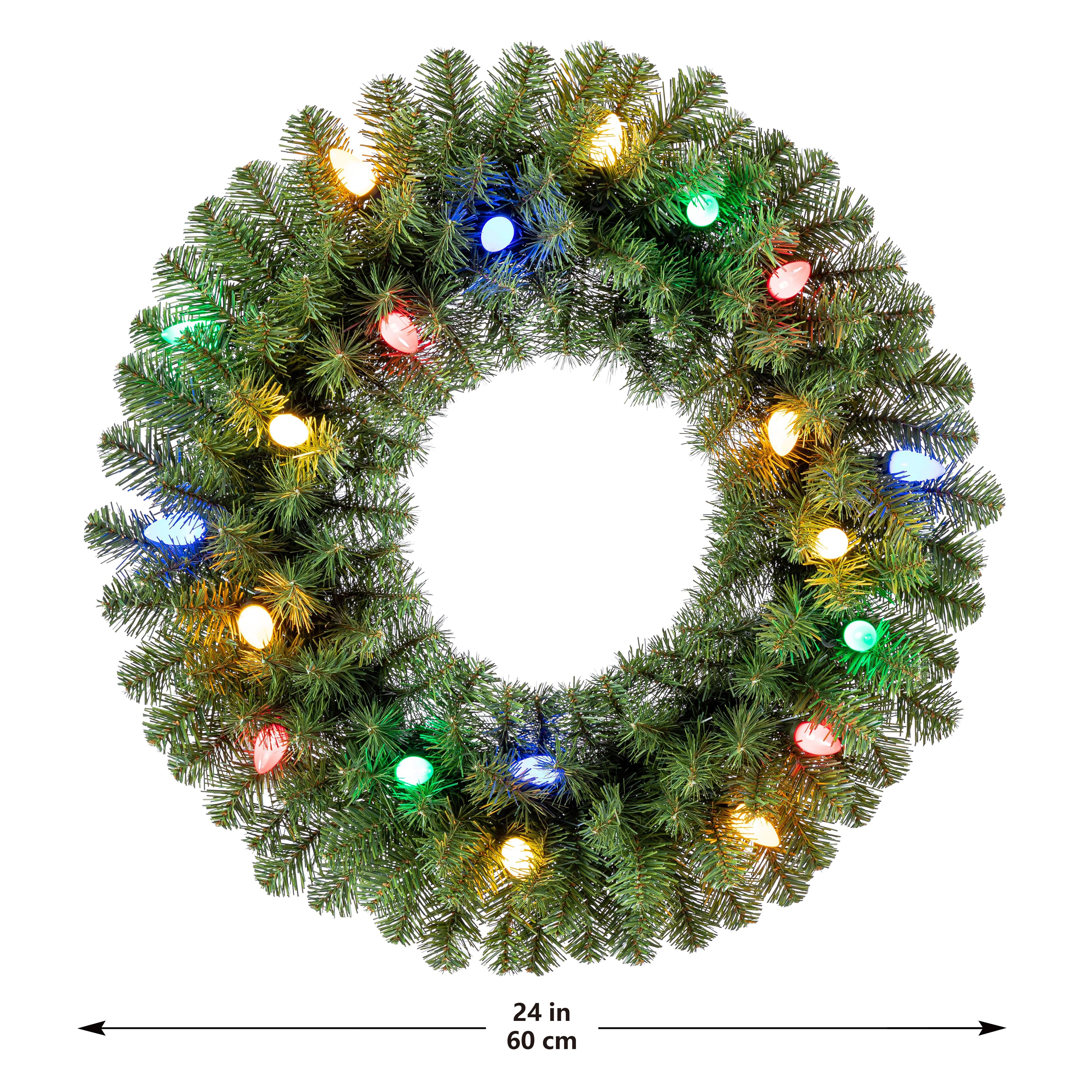 24&#x22; Pre-Lit Lakewood Spruce, C7 Multicolor LED Lights by Ashland&#xAE;