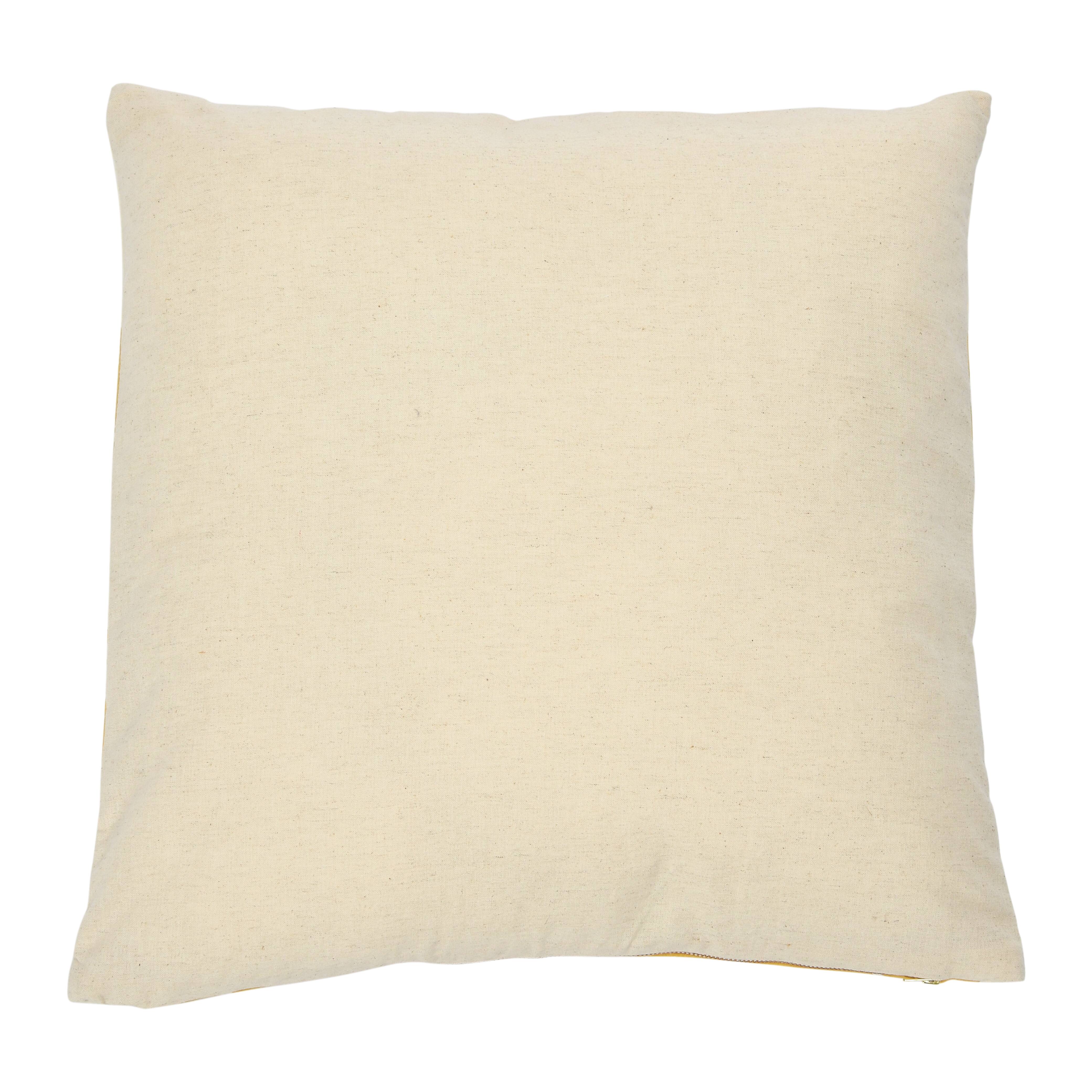 Hello Honey&#xAE; Yellow &#x26; White Quilted Honeycomb Cotton Pillow