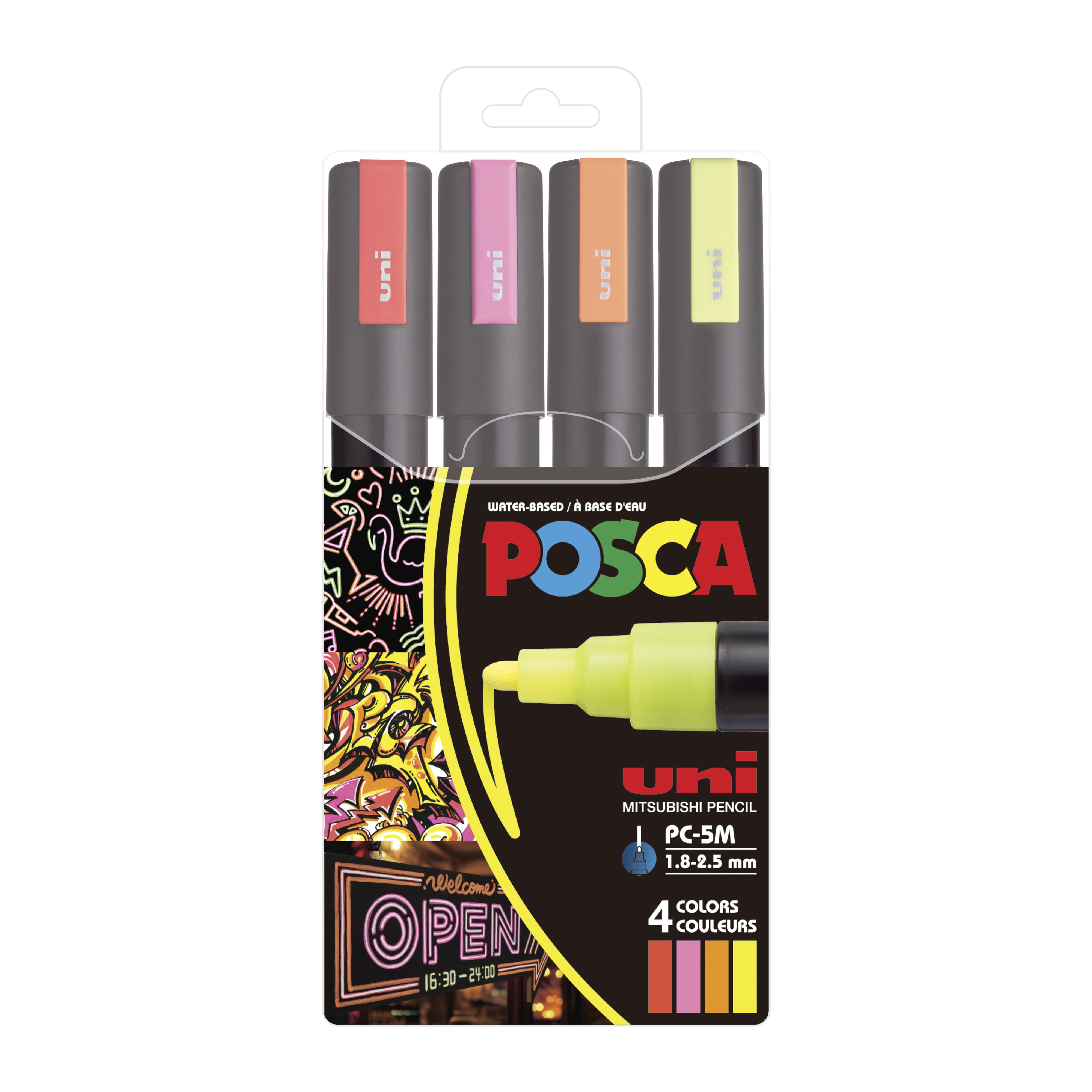 POSCA&#xAE; PC-5M Medium Neon Paint Markers