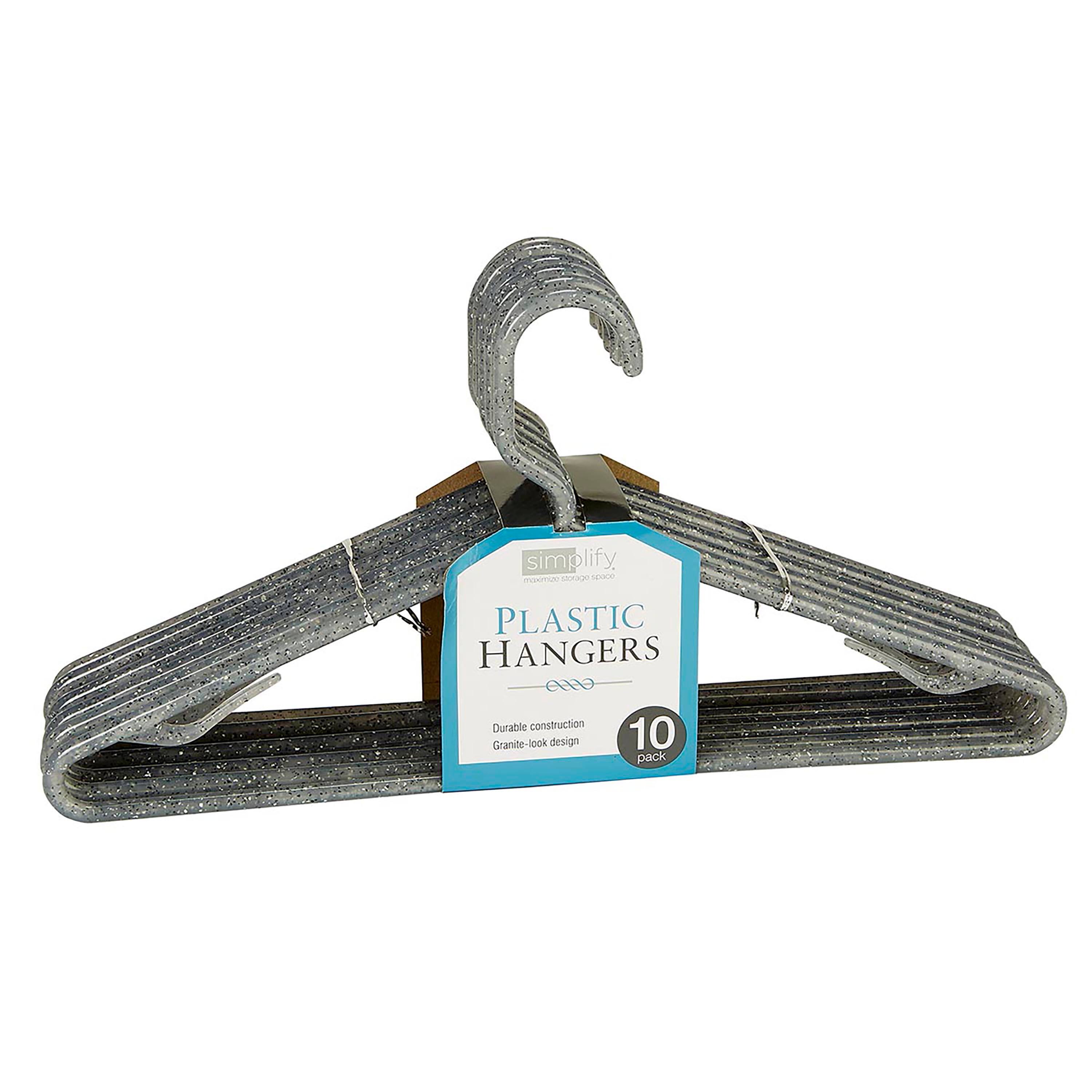 Simplify Grey Granite Look Design Hangers, 10ct.