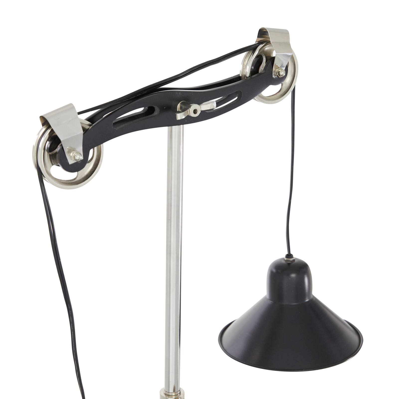34&#x22; Black Metal Industrial Table Lamp