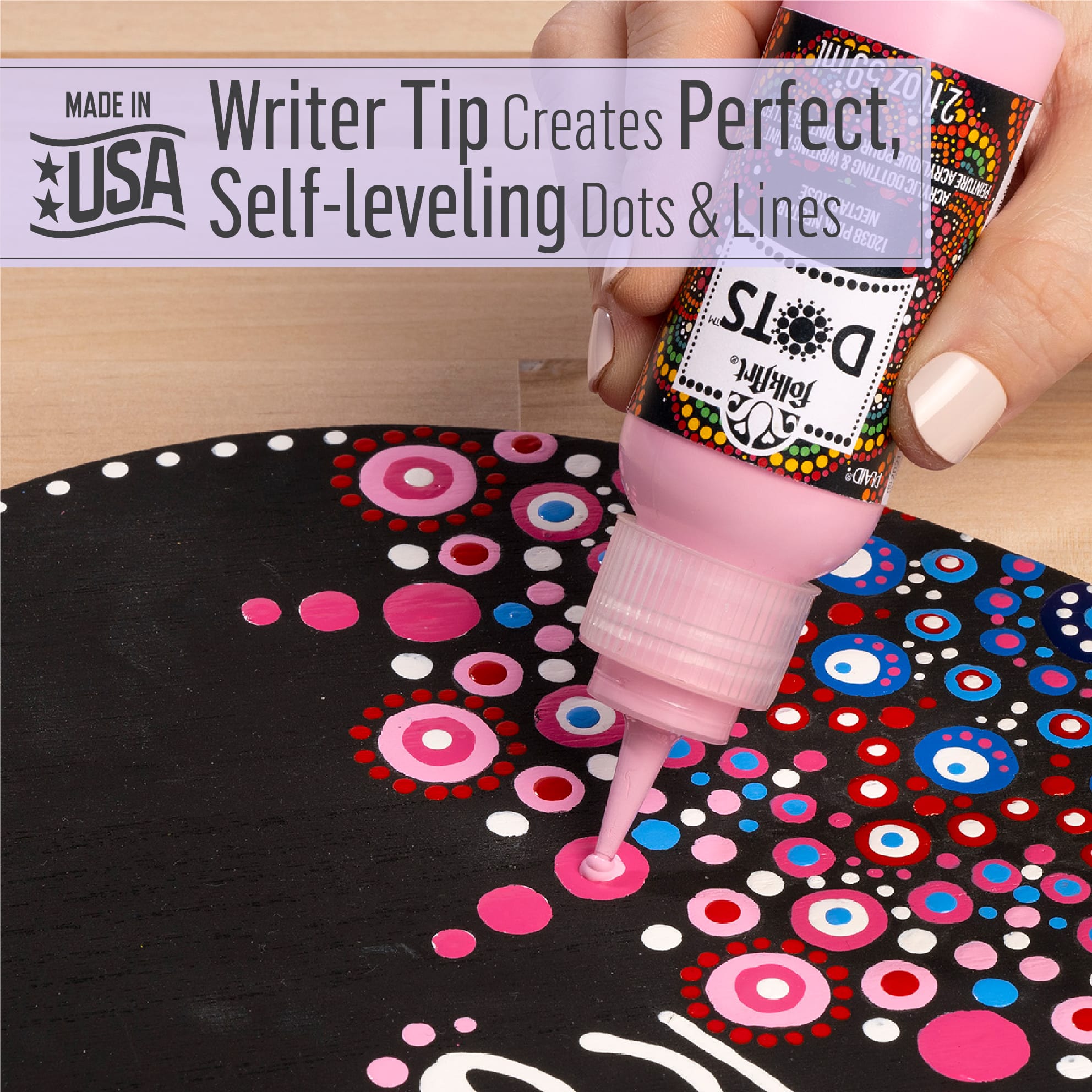12 Pack: FolkArt® Dots™ Acrylic Dotting & Writing Paint