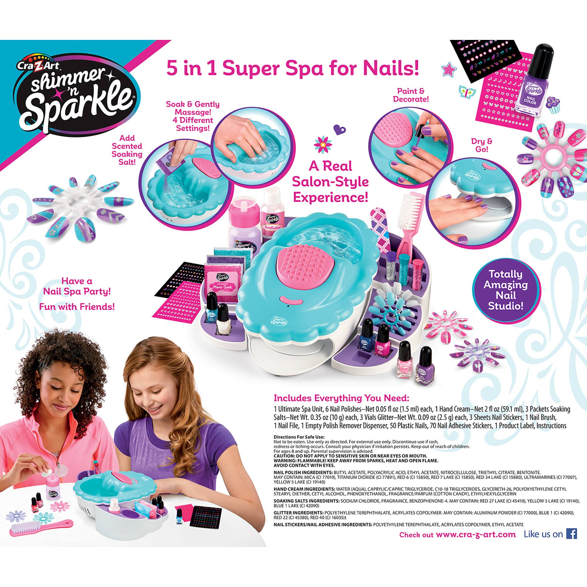 Cra-Z-Art® Shimmer 'n Sparkle The Real Ultimate Nail Spa