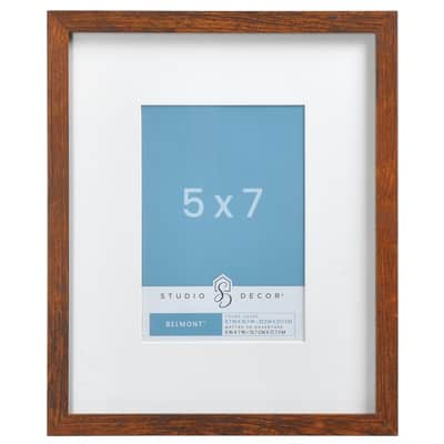 Narrow Belmont Frame with Mat by Studio Décor® | Michaels