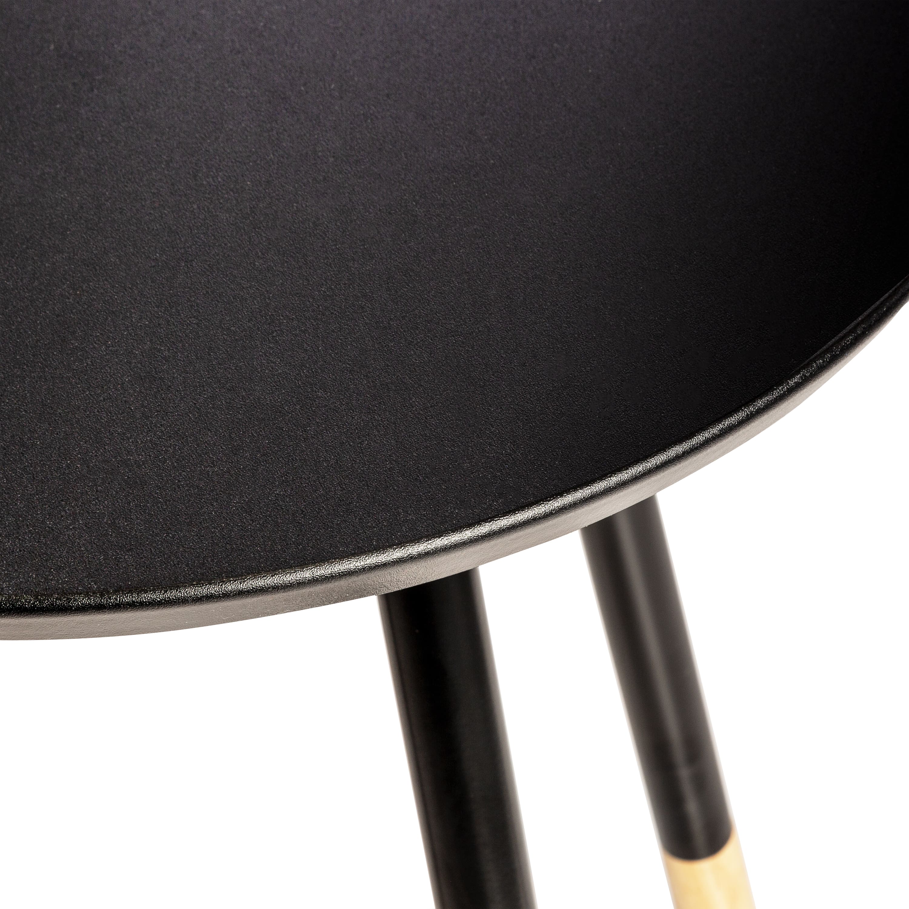 6 Pack: Honey Can Do Black Round End Table