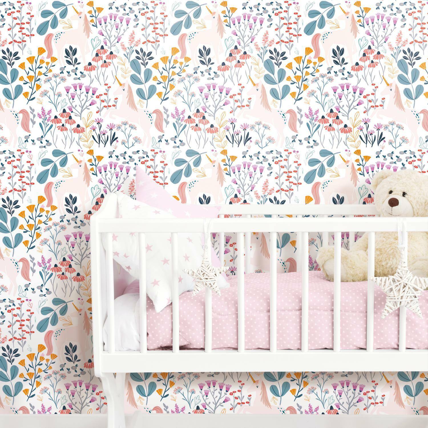 RoomMates Unicorn Paradise Peel &#x26; Stick Wallpaper