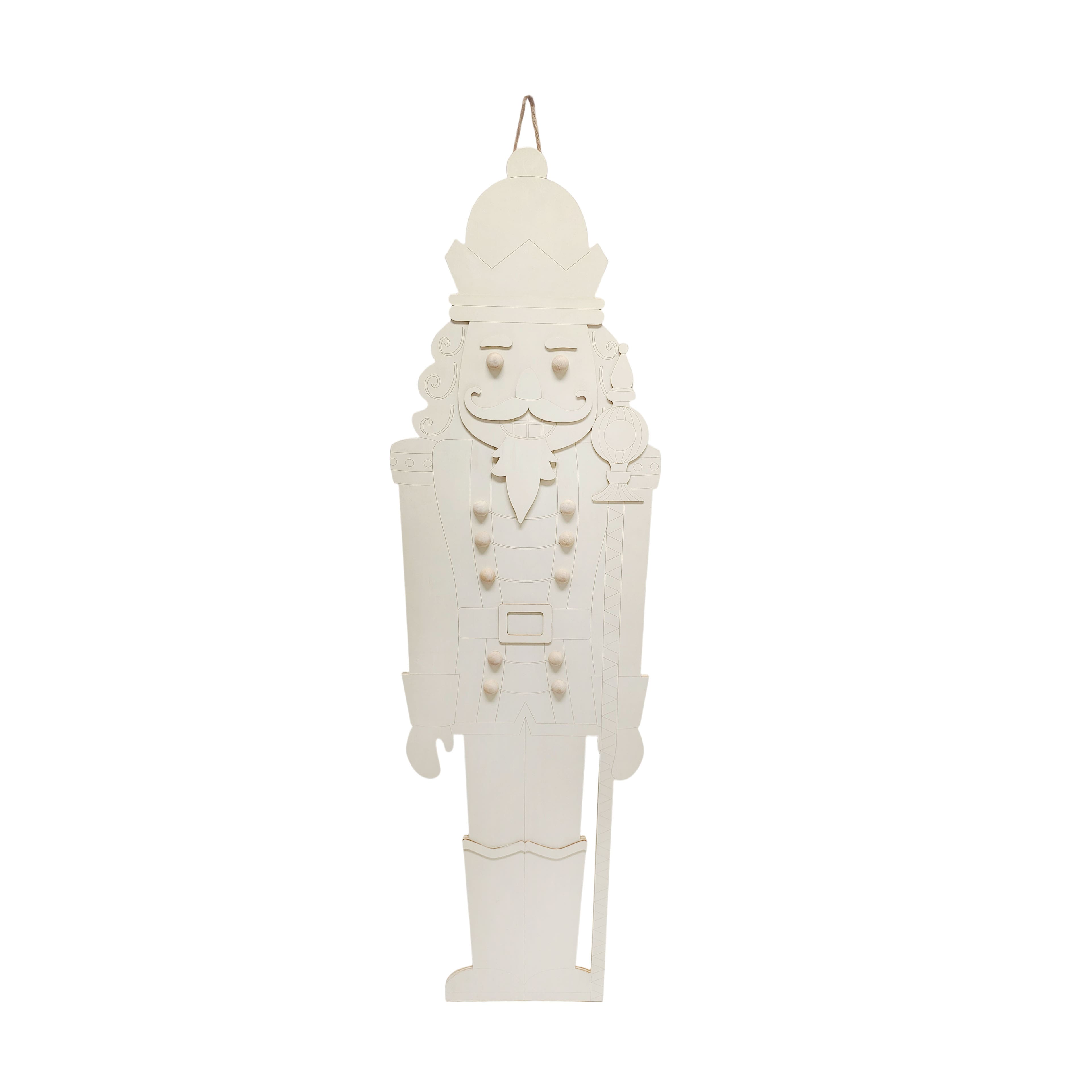47&#x22; Traditional Nutcracker DIY Wood Porch D&#xE9;cor by Make Market&#xAE;