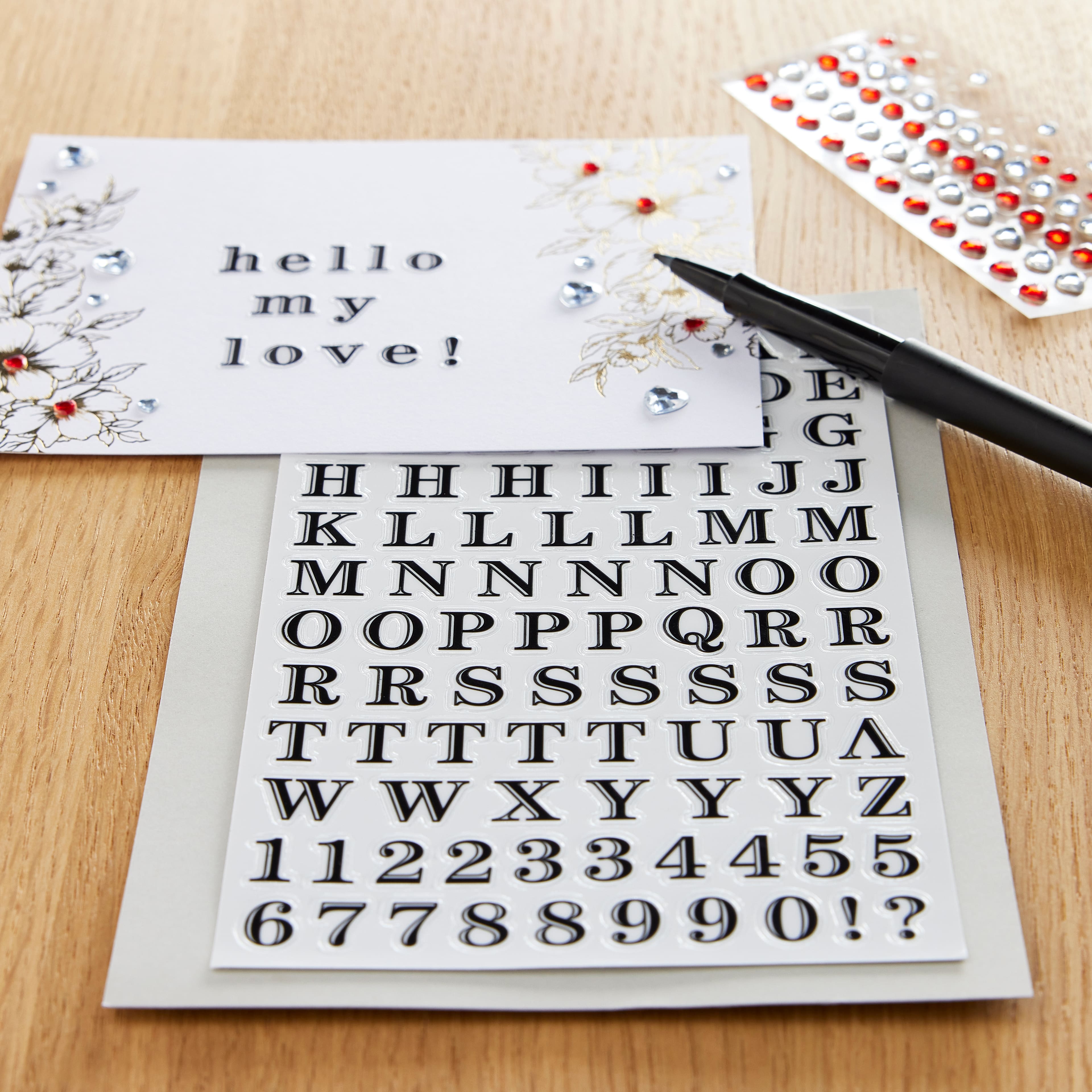 Black Printed Alphabet Stickers by Recollections™ | Letters & Numbers ...