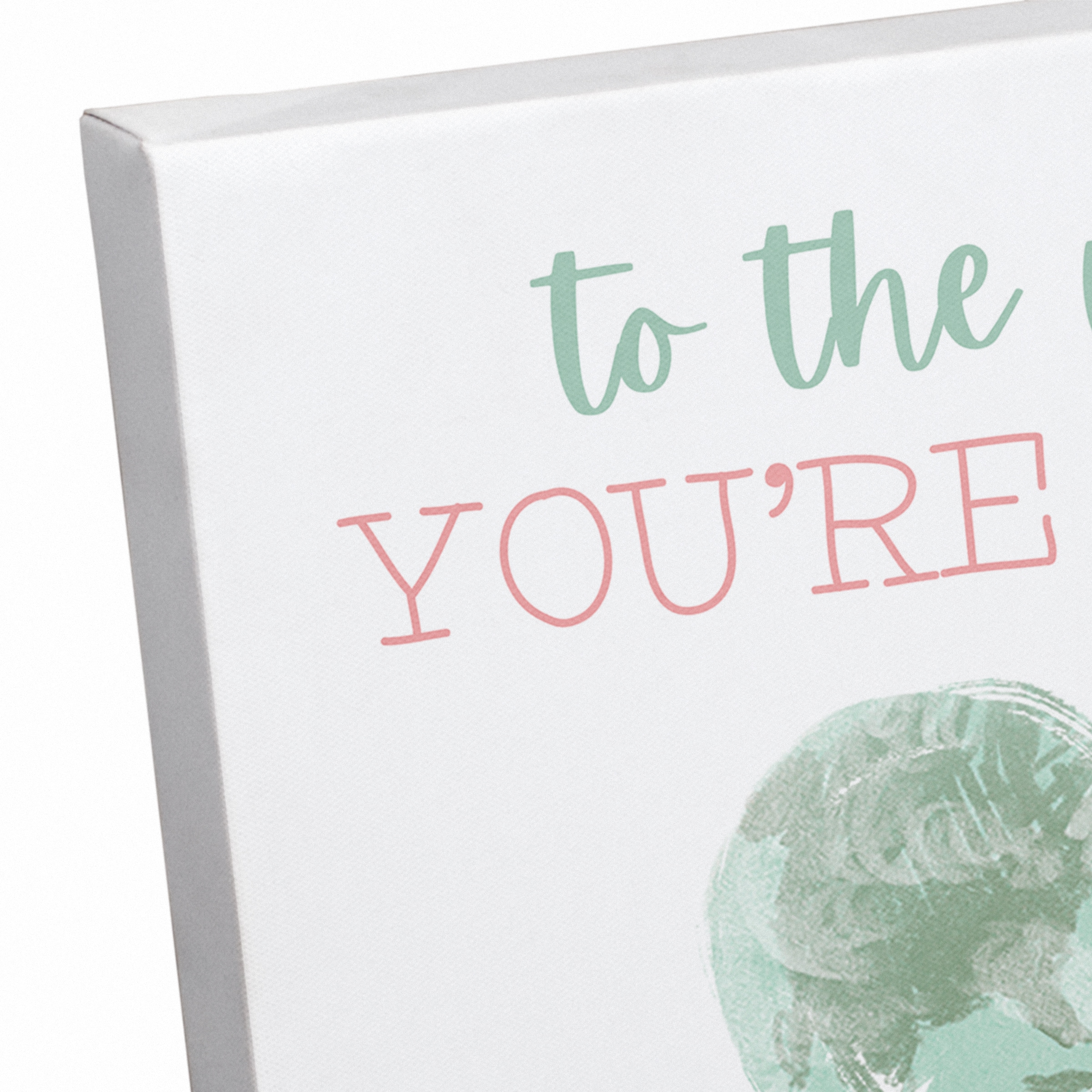 To Our Family You are the World Canvas Wall Art